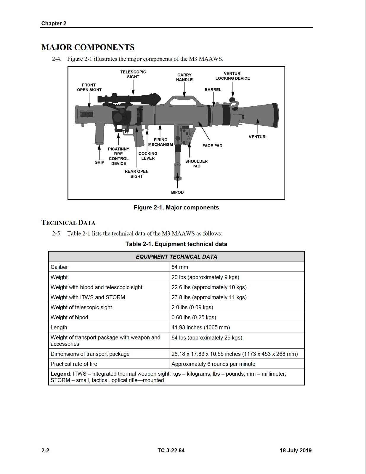 189 pg. 2019 M3 Carl Gustav Multi-Role Anti-Armor -Personnel Weapon System on CD