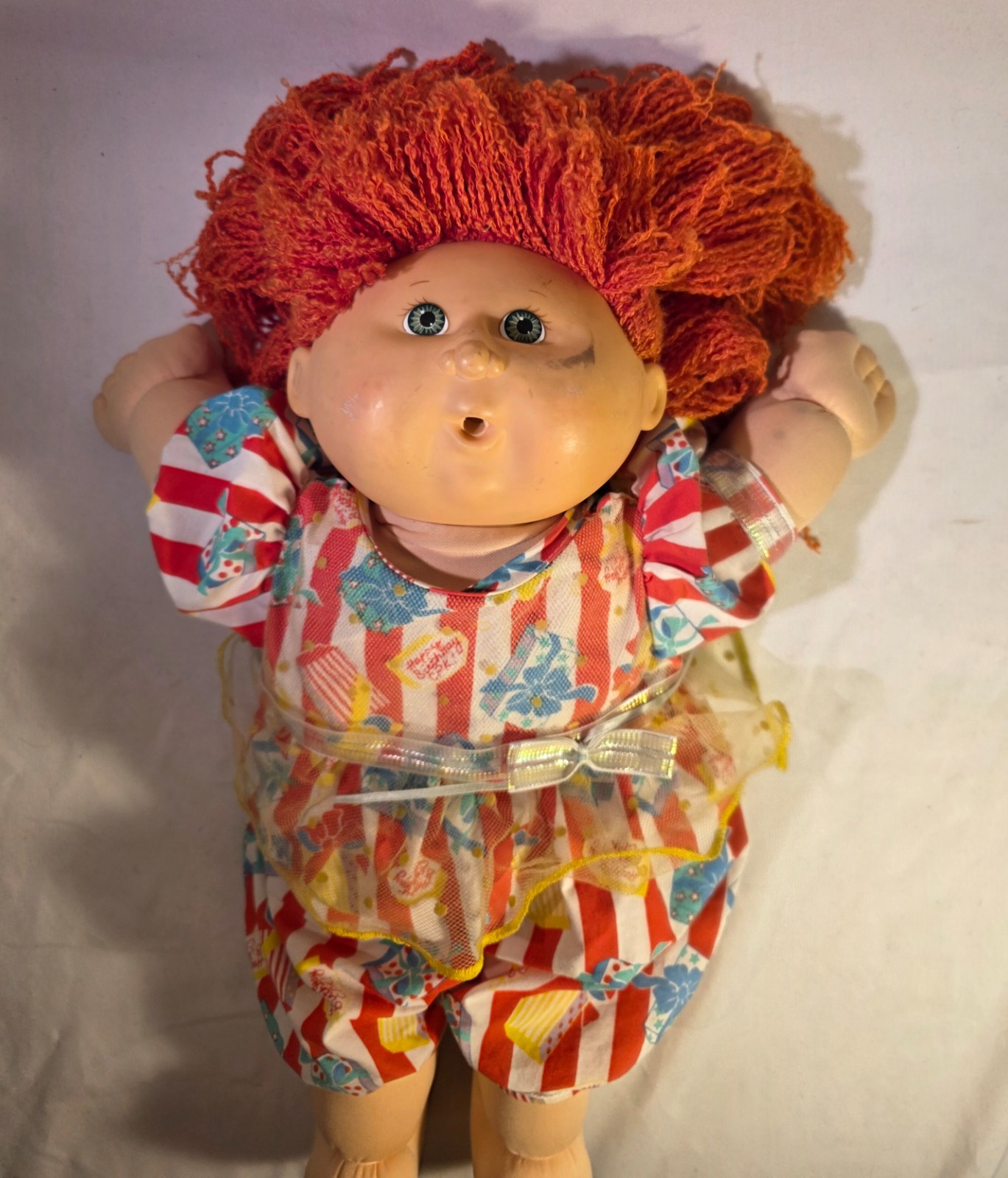 Cabbage Patch Kids Girl Happy Birthday CPK Red Hair 1st Edition Vintage 1990