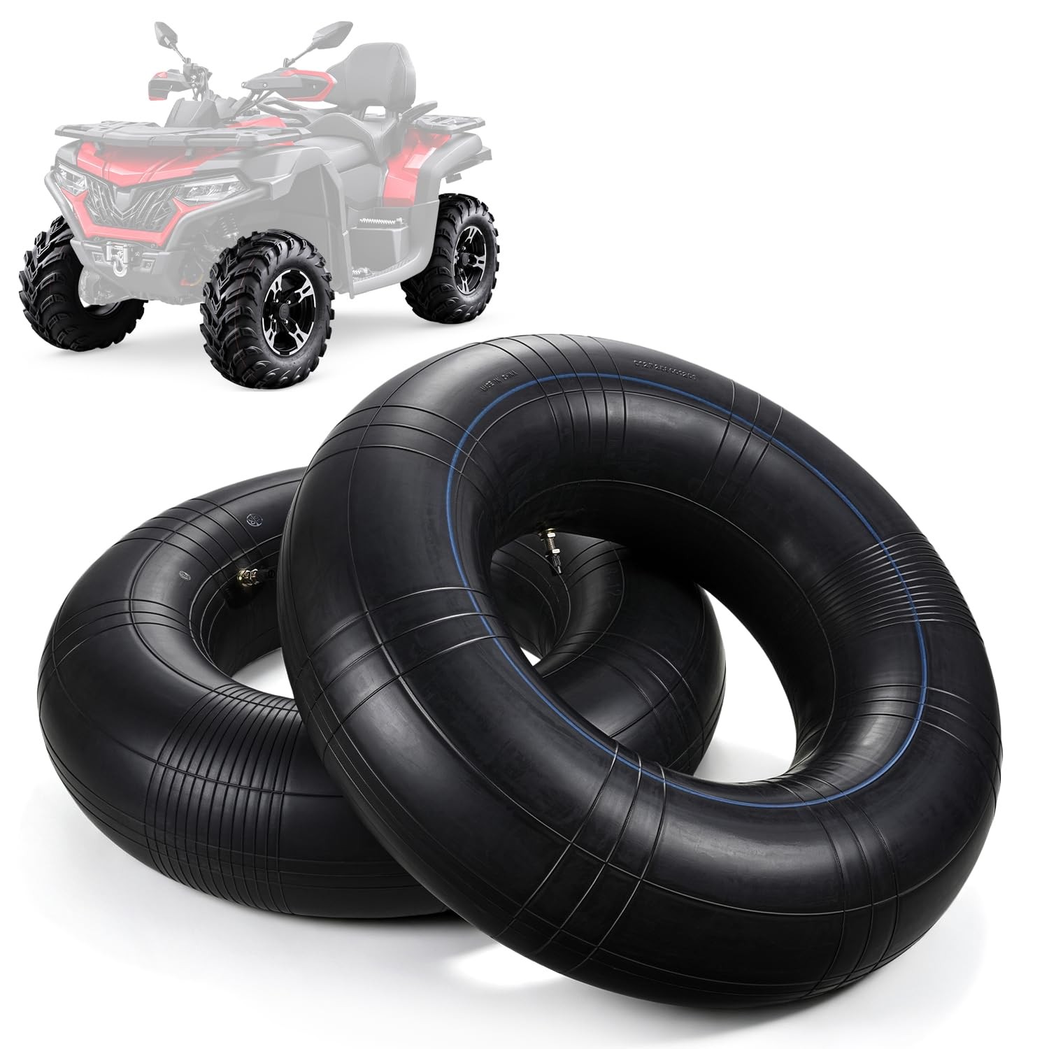 (2 Pack) 25x8x12 ATV UTV Inner Tubes, Fits 25x8-12 25x9-12 25x10-12 Tires