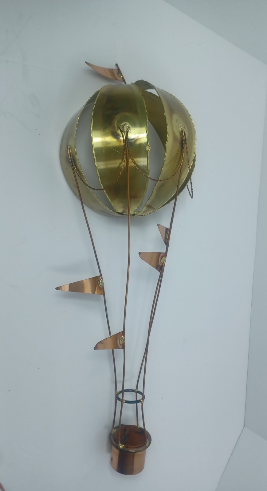 Brass And Copper Hot Air Balloon Sculpture
