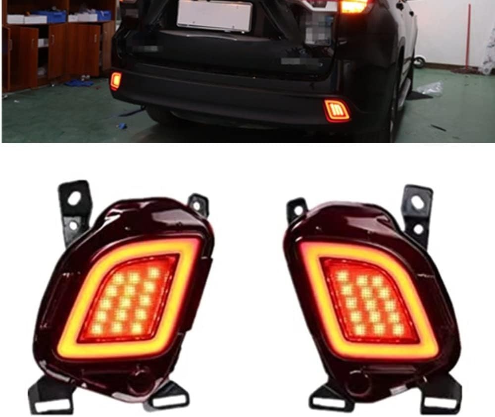 LED Rear Bumper Light For Toyota Highlander 2015 2016 2017 2018 LED Tail Brak...
