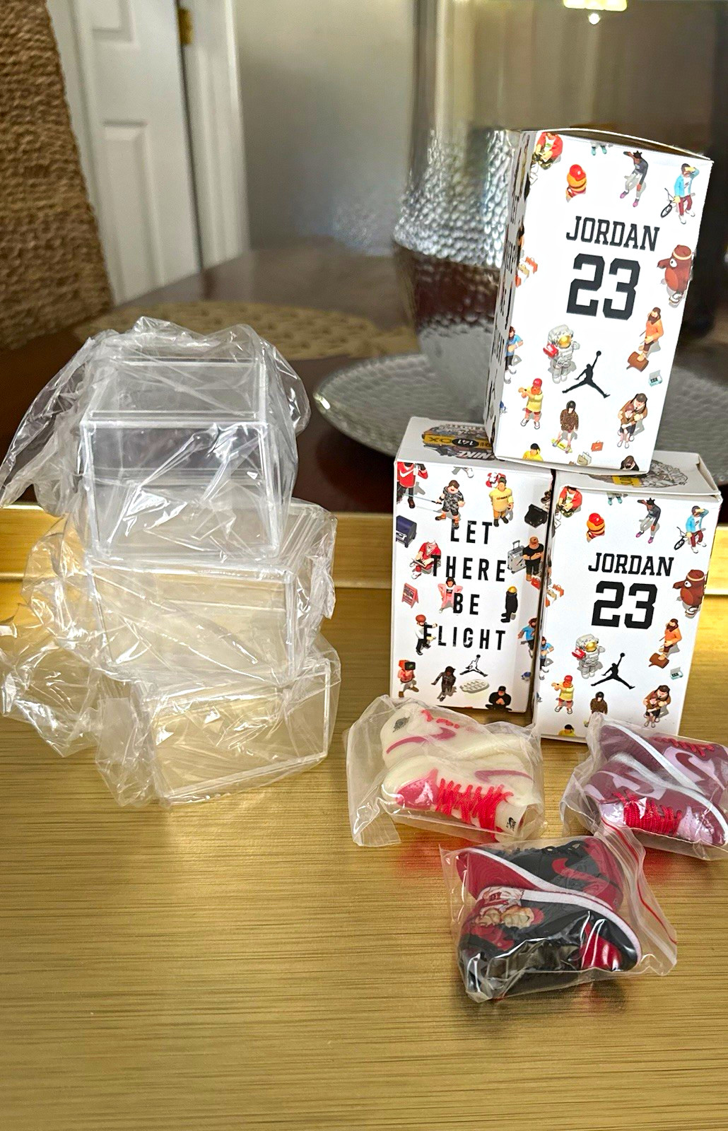 Jordan 23 Let There Be Flight Mini Sneaker Figure Set Air Jordan Multicolor