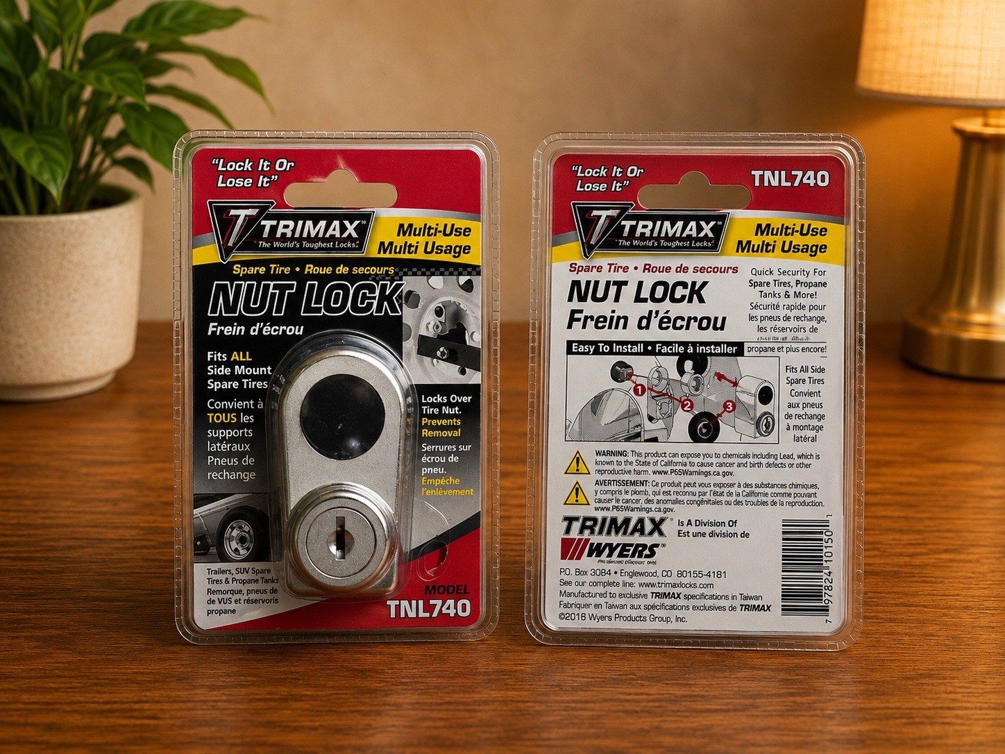 Trimax A-33060-SPK TNL740 Spare Tire Nut Lock for Side Mount Spare Tires