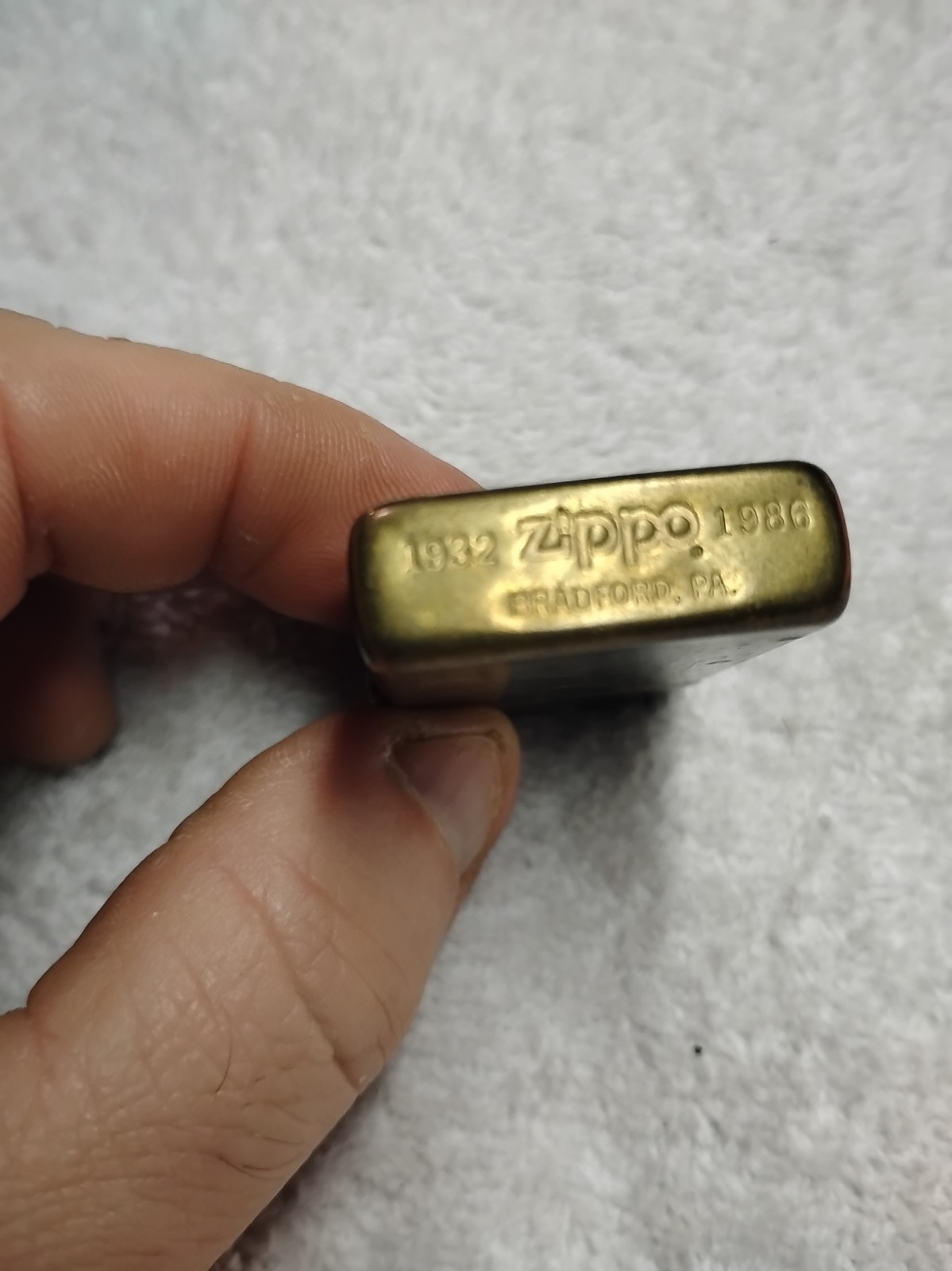 ZIPPO 1932-1986 Solid Bronze Lighter