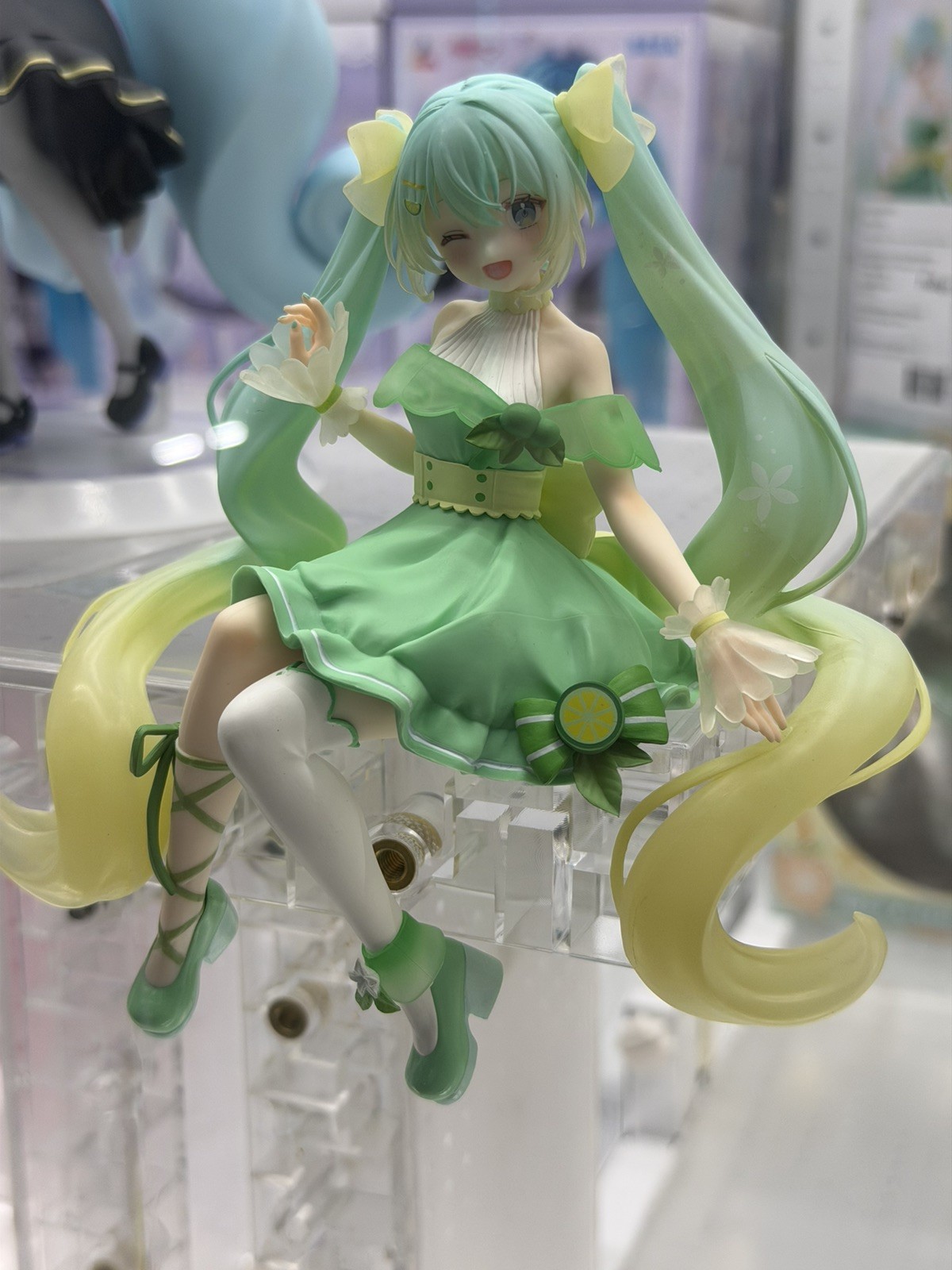 Hatsune Miku | Citrus Miku FuRyu Noodle Stopper Lime ver. New, US seller