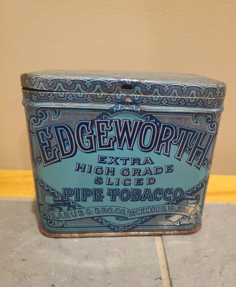 PIPE Tobacco TIN BOX 4” Vintage EDGEWORTH Extra High Grade Sliced  Richmond, VA