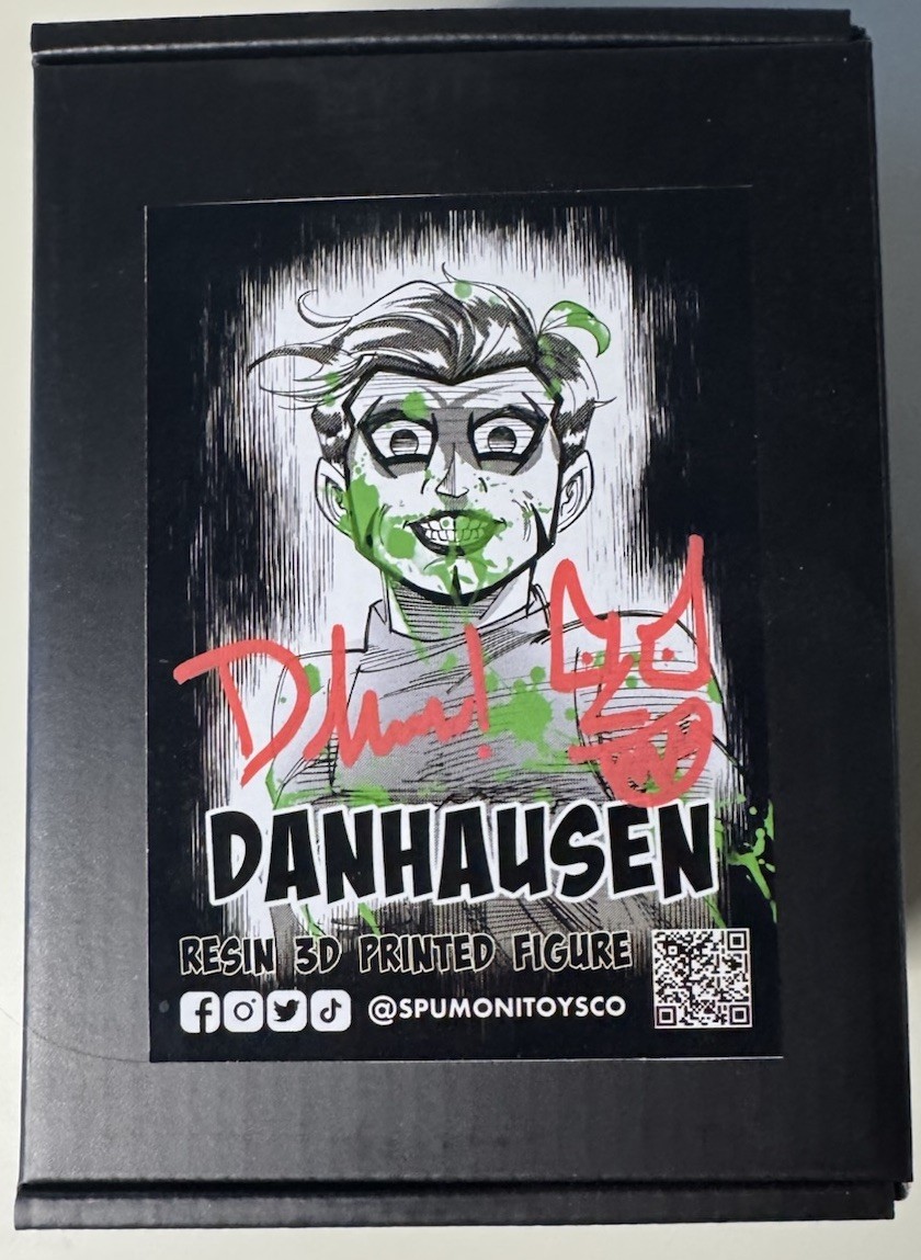 RARE Danhausen Resin 3D Printed Figure Box Signed WWE AEW ROH NJPW