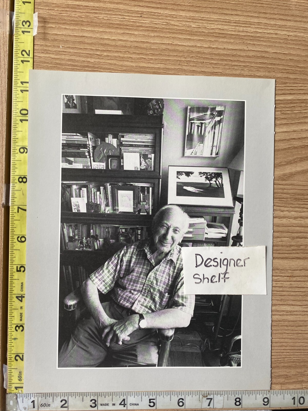 Andre\' Kertesz Photographer Seated In Study Book Photograph