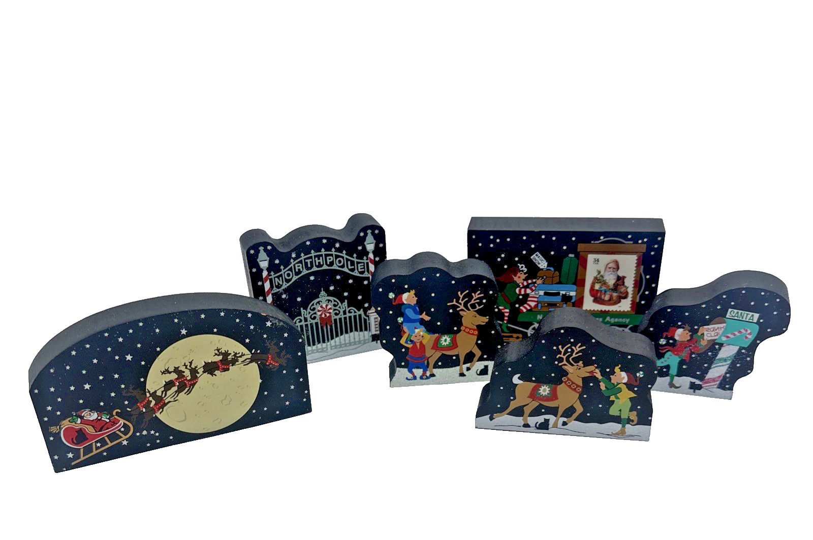 Cat’s Meow Village Collectibles North Pole Collection 6 Pc Set 2002-2009