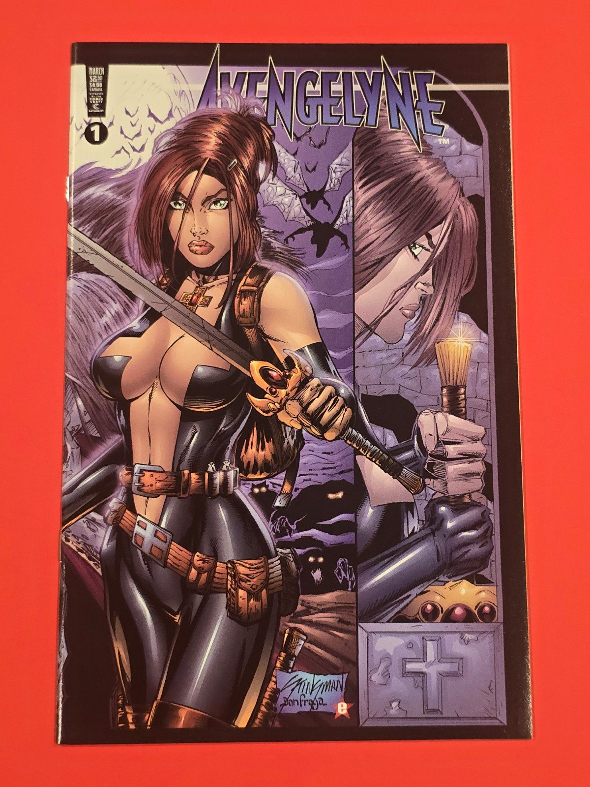 Avengelyne #1 1999 Awesome Comics Dan Fraga Cover Rob Liefeld Superhero
