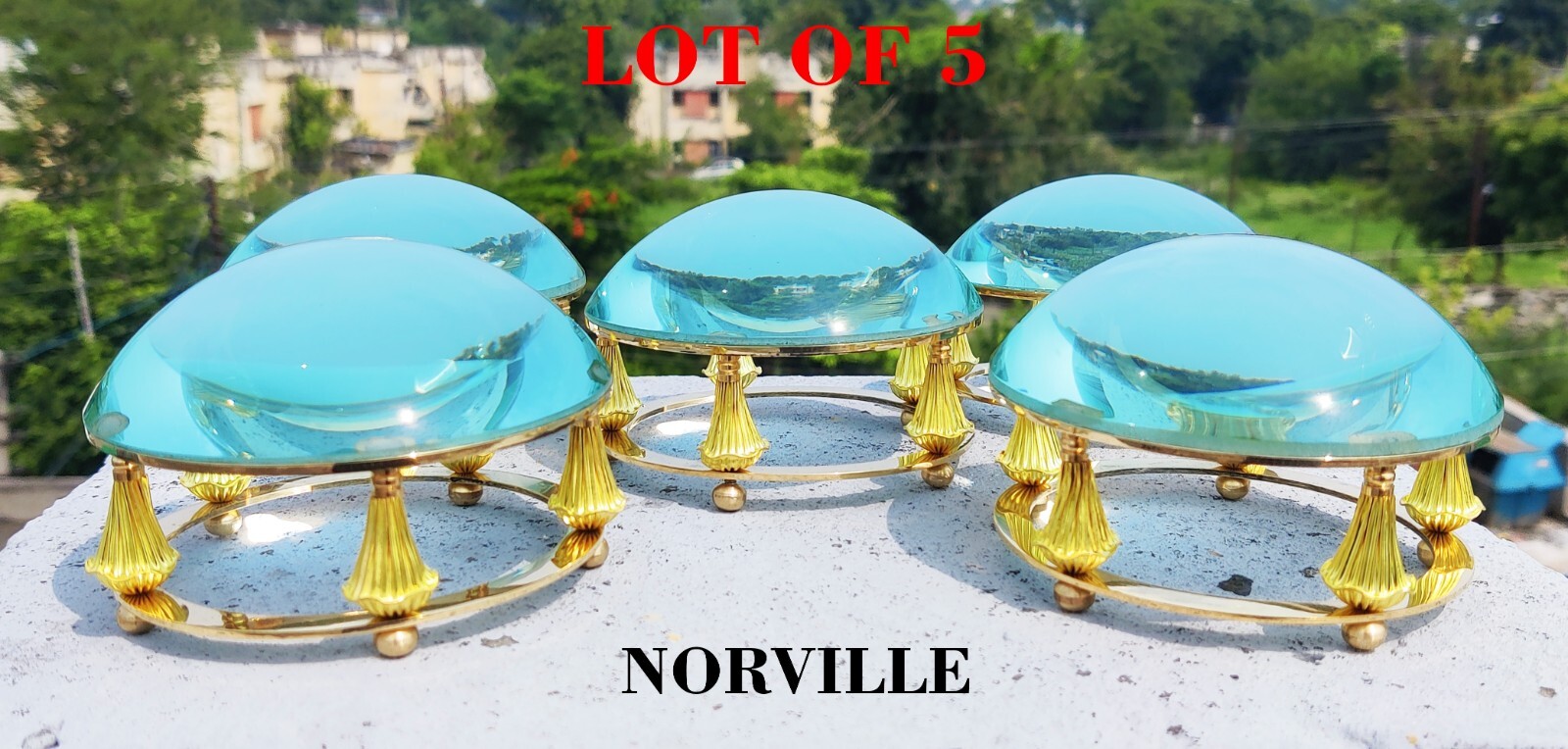 5 Lot Brass Paper Weight Vintage Desk Collectible Decor for home office Gift