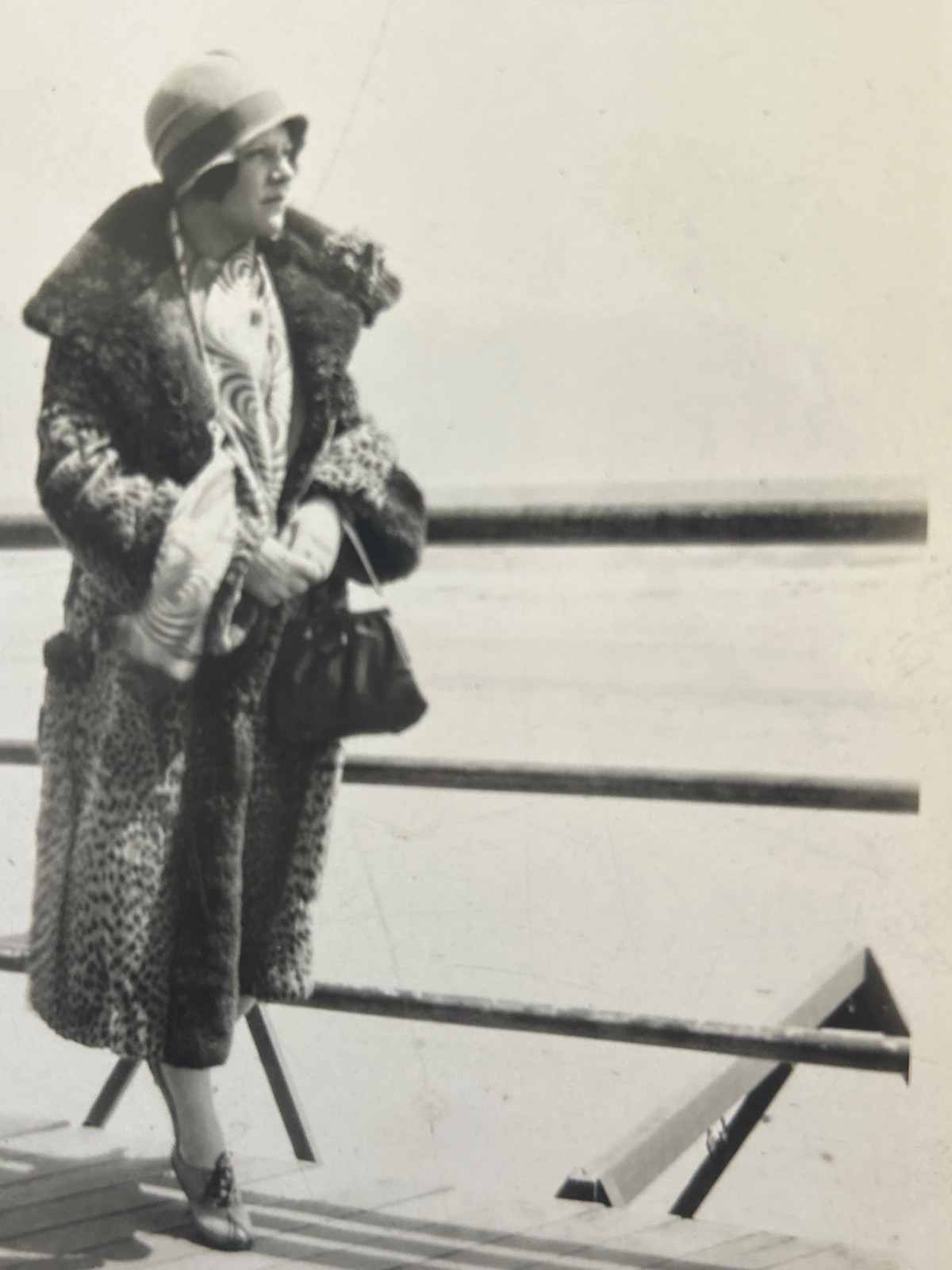 1927 Artistic Flapper Boardwalk Atlantic City 1920s Photo