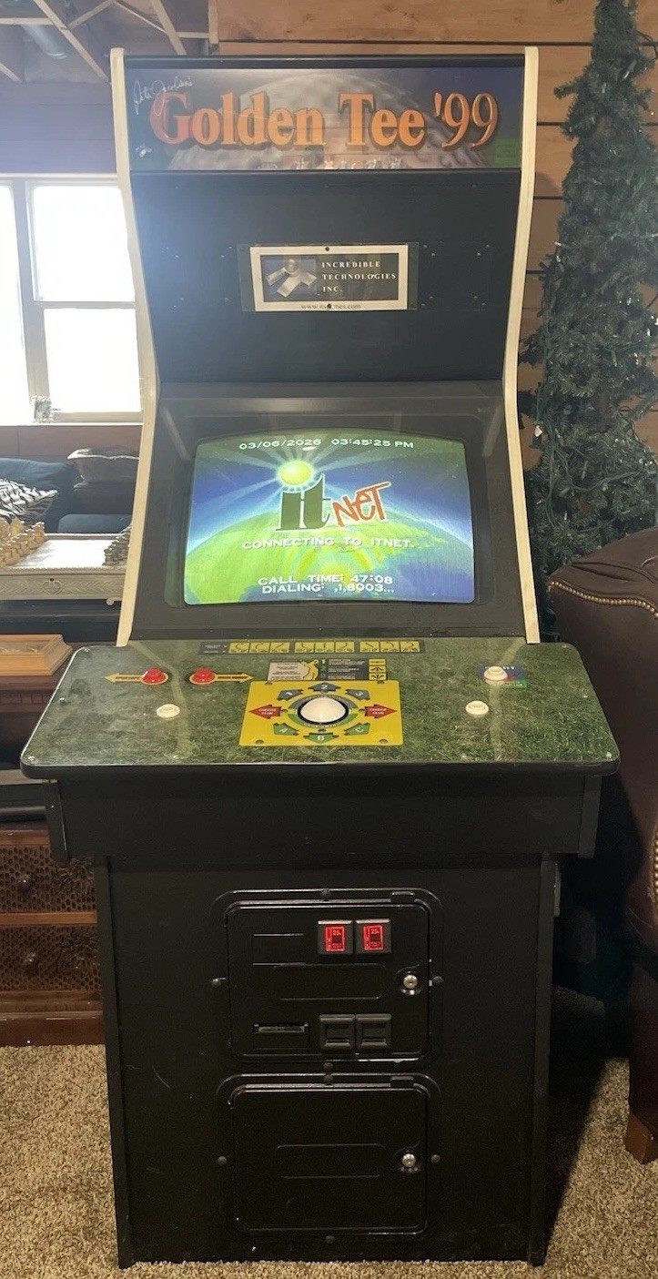 Golden Tee ‘99 Arcade Machine Golf Game Software Updated (2004) 25” CRT Works