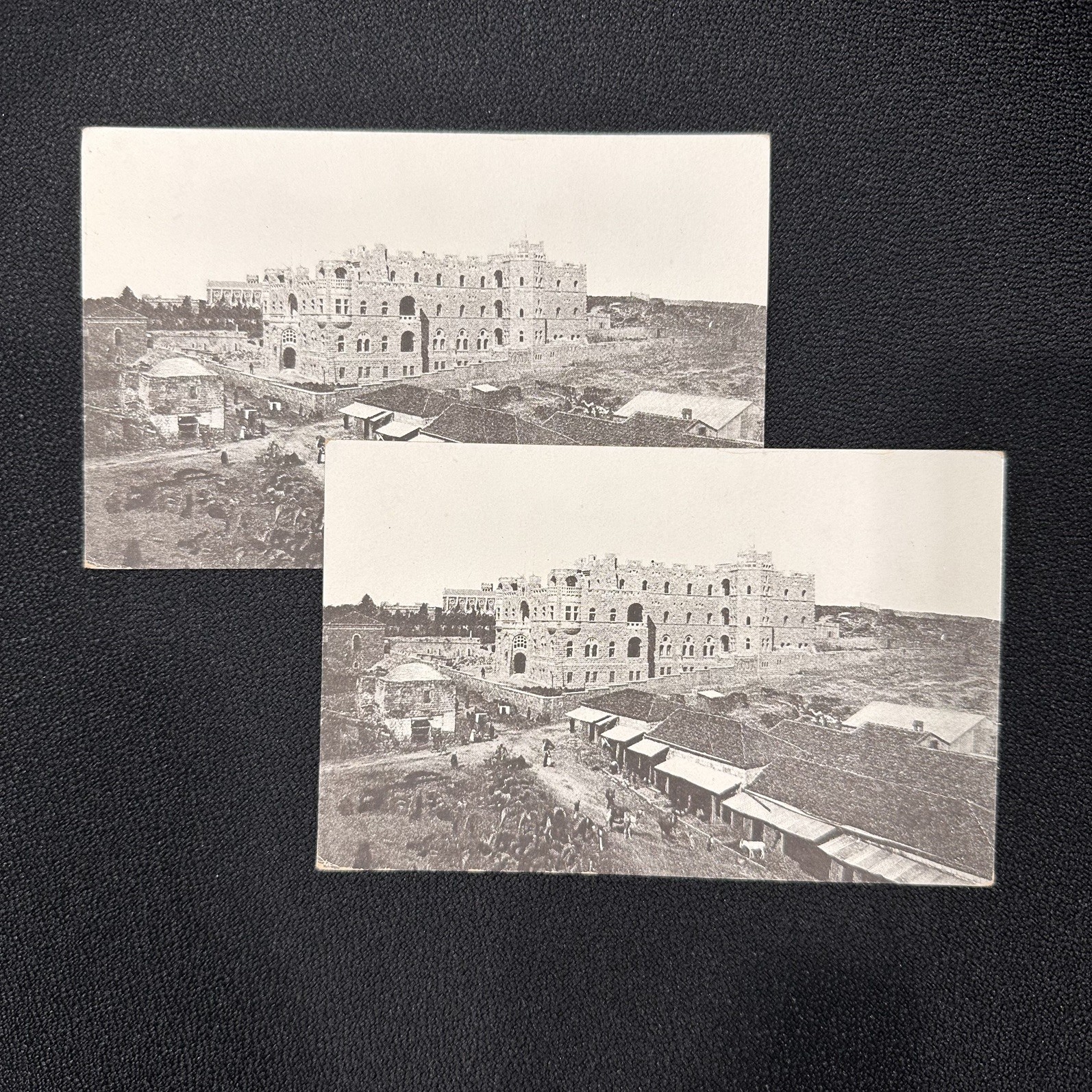 Set of 2 c1910 St Paul Hospice Jerusalem Israel Palestine Postcard. Good conditi