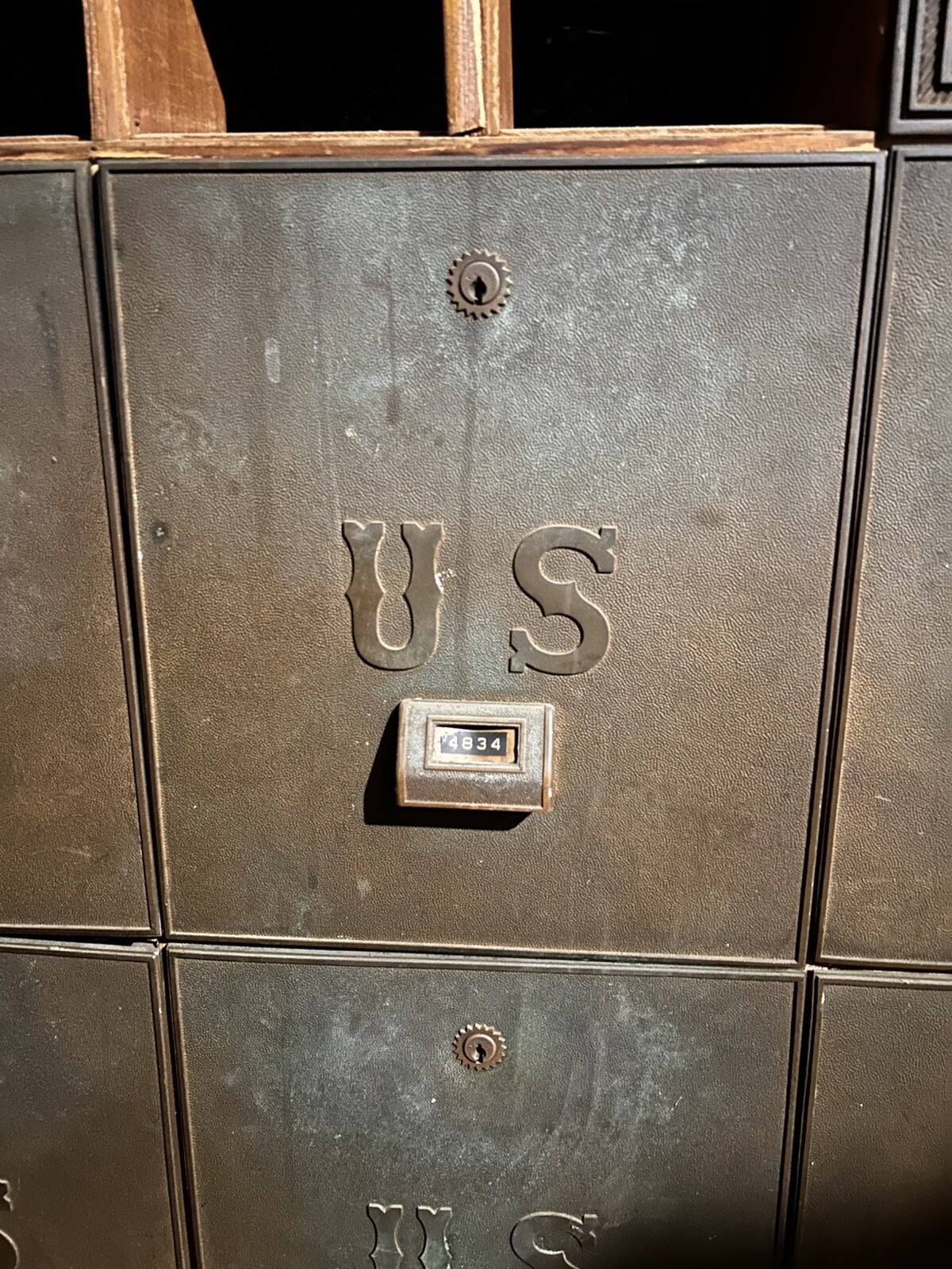 Antique  USPS  - UNITED STATES POST OFFICE Box Drawer - RARE 11x12” Circa 1947