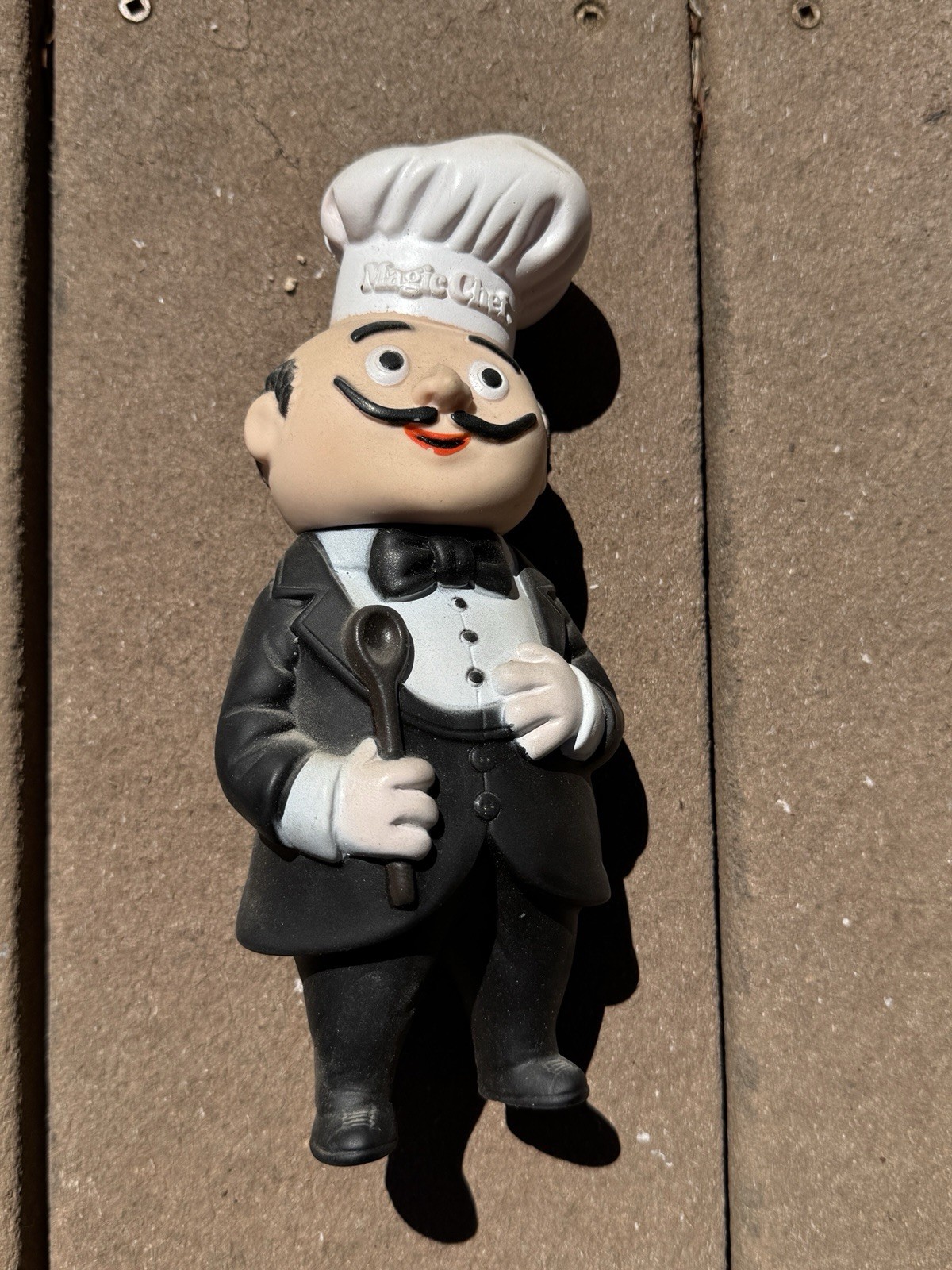 VTG MAGIC CHEF Vinyl Toy Doll Coin Bank Advertising Promo Vinyl Figure