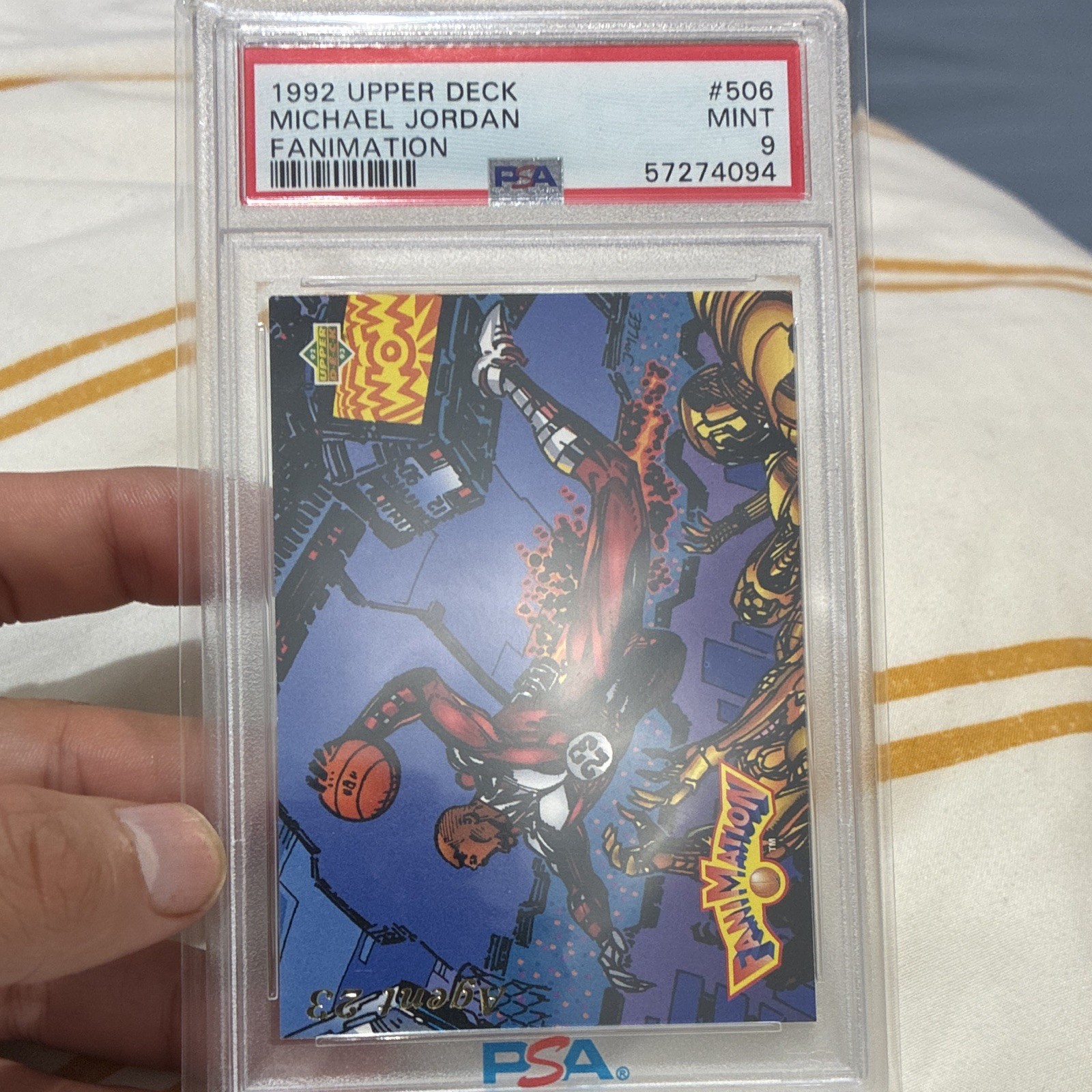 Upper Deck 1992 Michael Jordan Fanimation #506 PSA 9