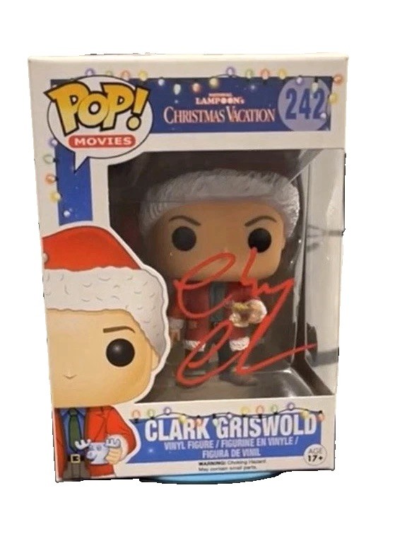 Funko Pop Movies National Lampoon's Clark Griswold #242 Signed Chevy Chase JSA