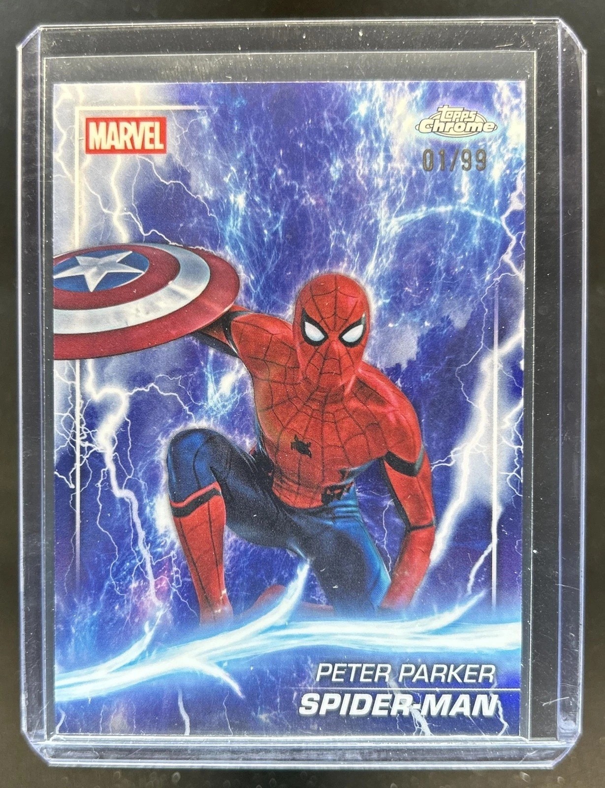 2025 Topps Chrome Marvel Studios #61 Peter Parker Spider-Man Doom America /99