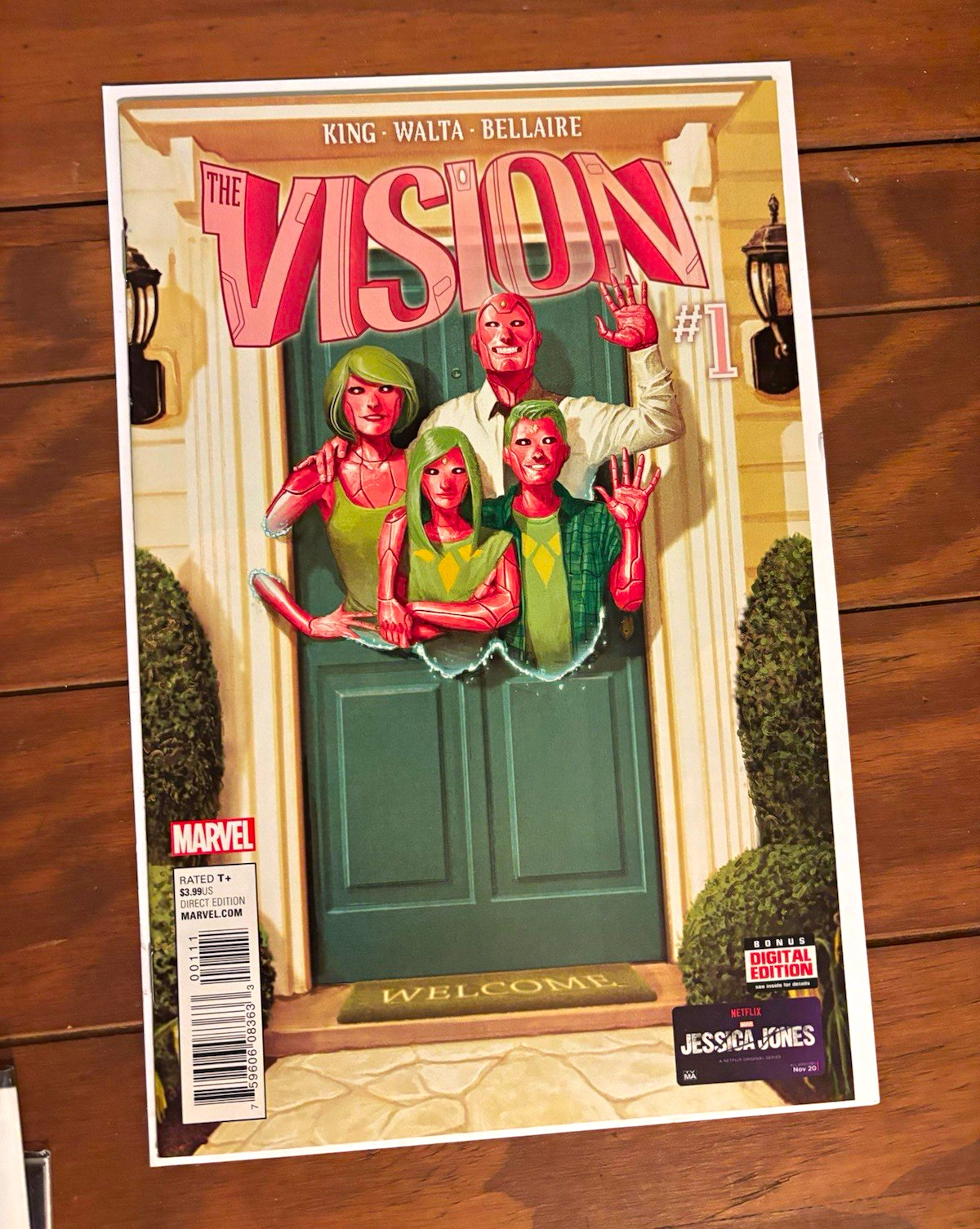 The Vision #1 2015 NM+ 1st Virginia Viv Vin Vision Family Tom Marvel Viv Vision