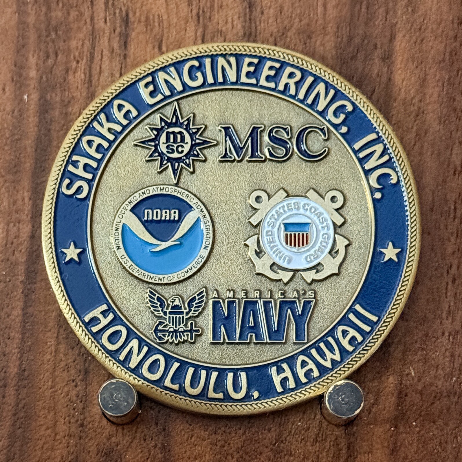 Shaka Engineering Inc Hawaii 30th Anniversary Challenge Coin  W#21