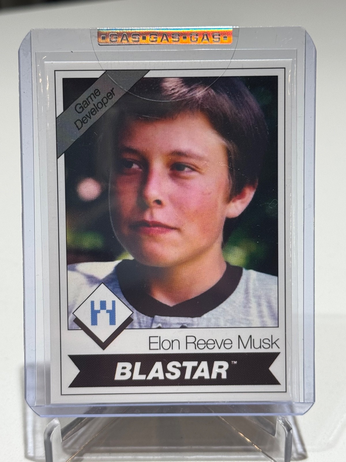 ELON MUSK  BLASTAR G.A.S. SERIES 1 Trading Card #15 2021 RARE Print Run 1774 GAS