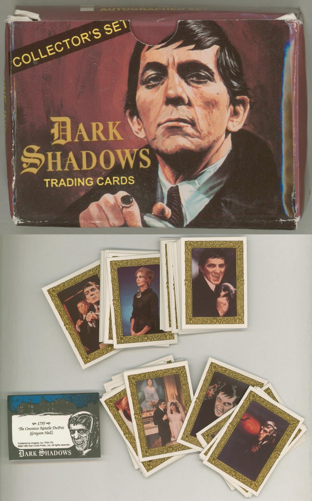 1993 Dark Shadows Collectors 62 Trading Card Set Barnabas Collins Jonathan Frid
