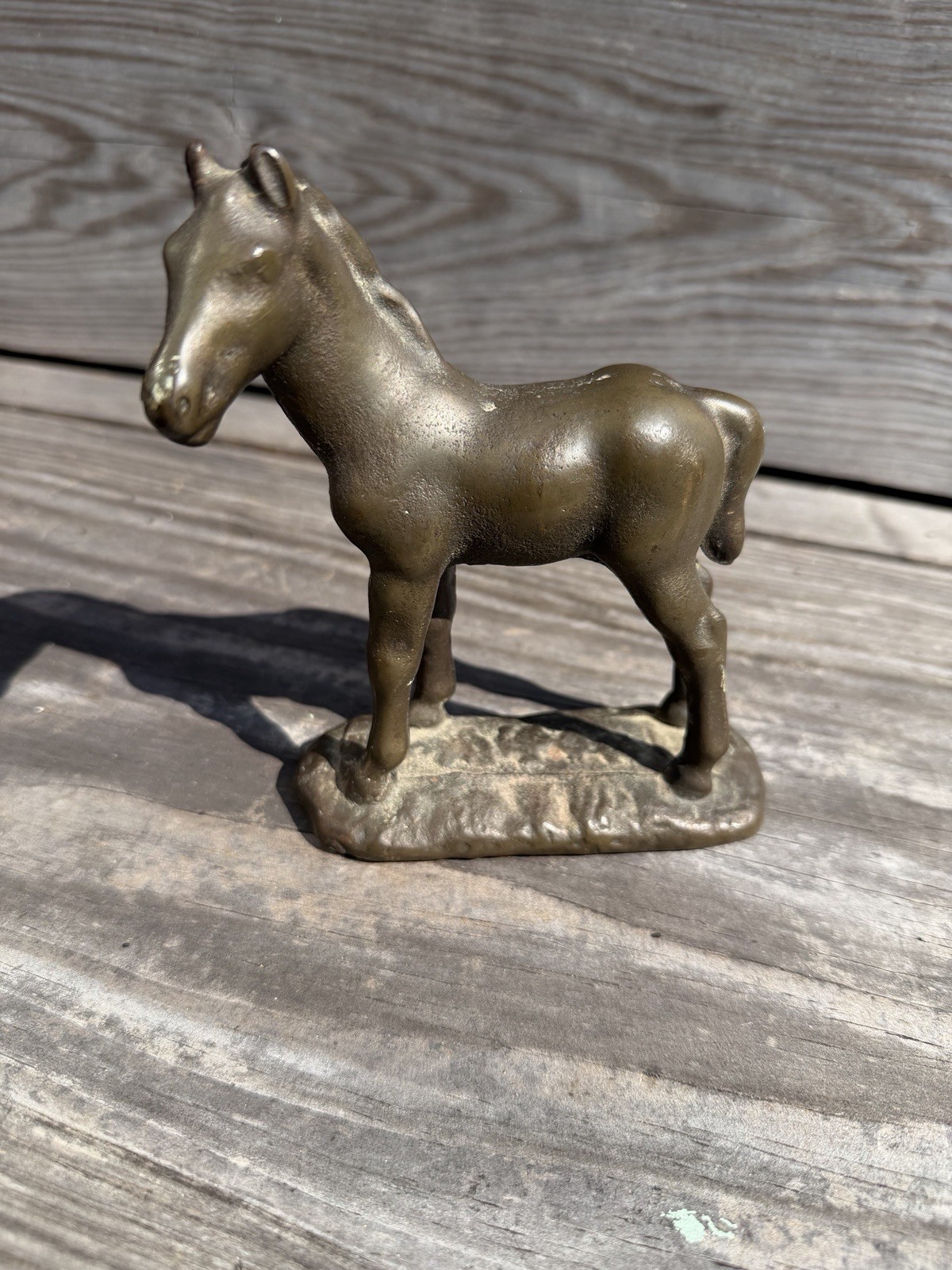 Antique 1920’s  Littco Products Cast Iron Bronze Horse Figurine Doorstop Statue