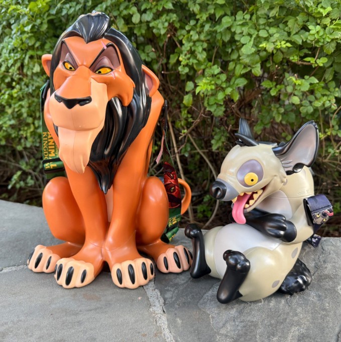 NEW🌟Disney Parks 2025 The Lion King Scar Popcorn Bucket & Ed Hyena Sipper Cup