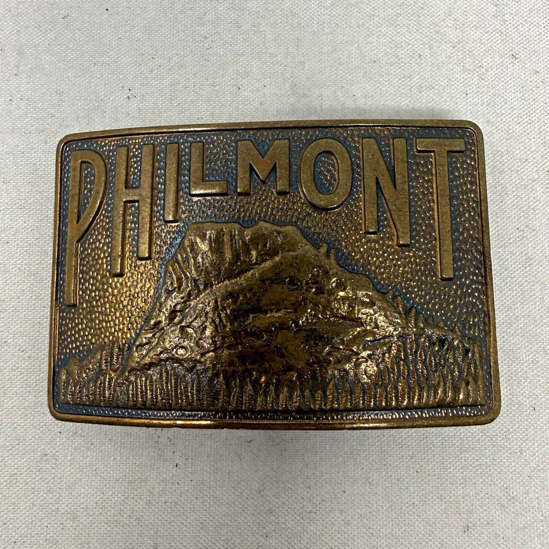 Vintage 1970s 1980s Philmont Tooth of Time Brass Belt Buckle BSA Boy Scouts VGC