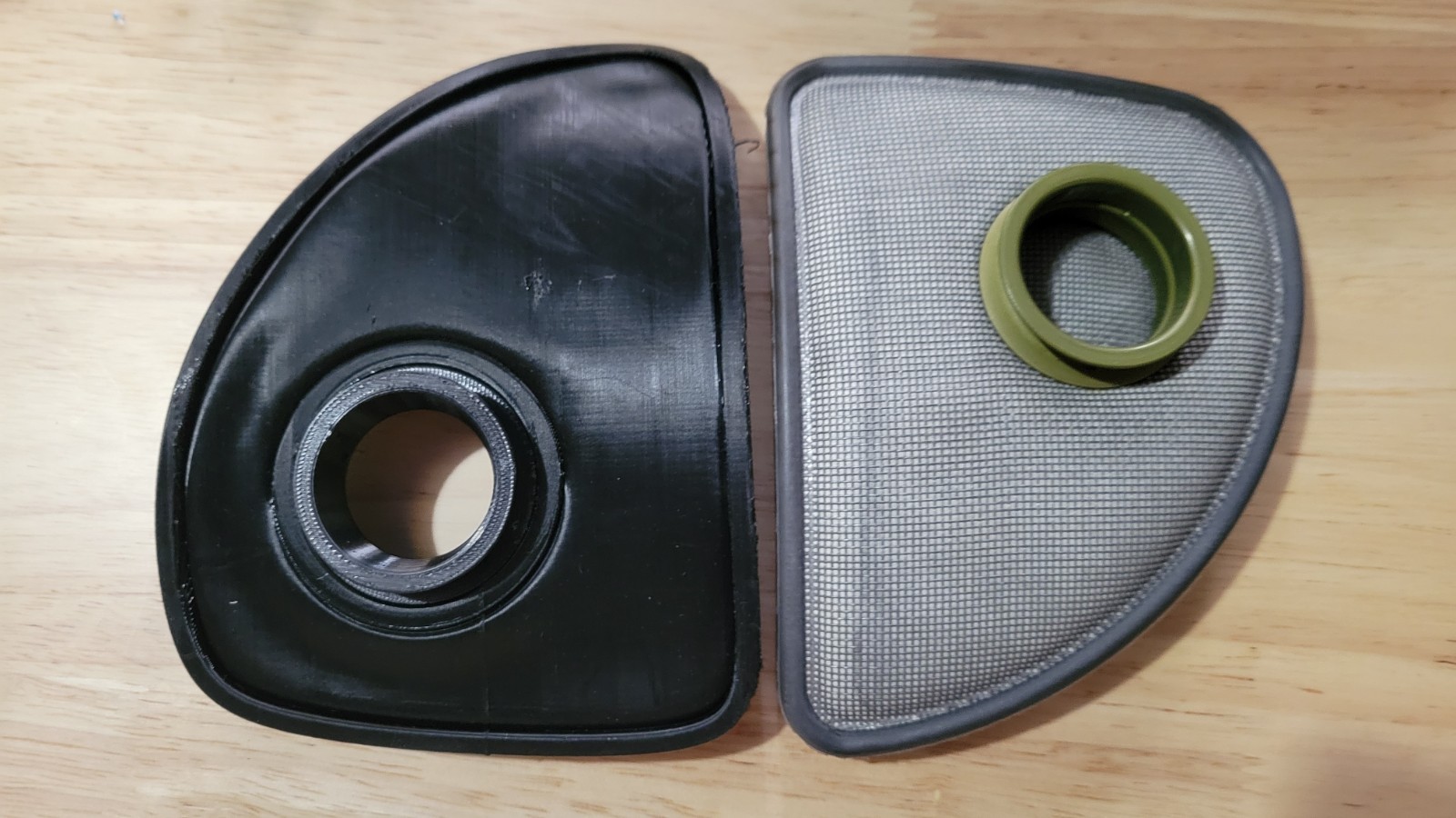 *PAIR gas mask filter replica FITS US ARMY M17, POLISH MP4 MASK