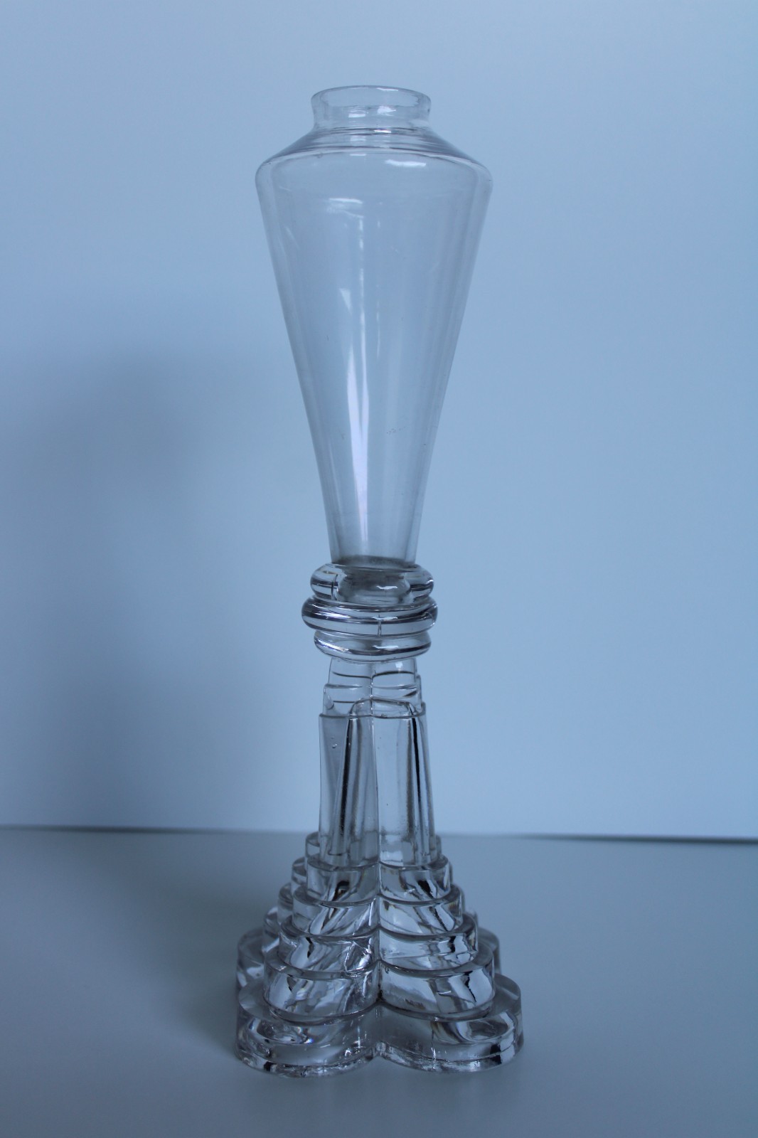 Antique 1840\'s Boston & Sandwich Glass Blown Font Fluid Lamp (9 1/4\