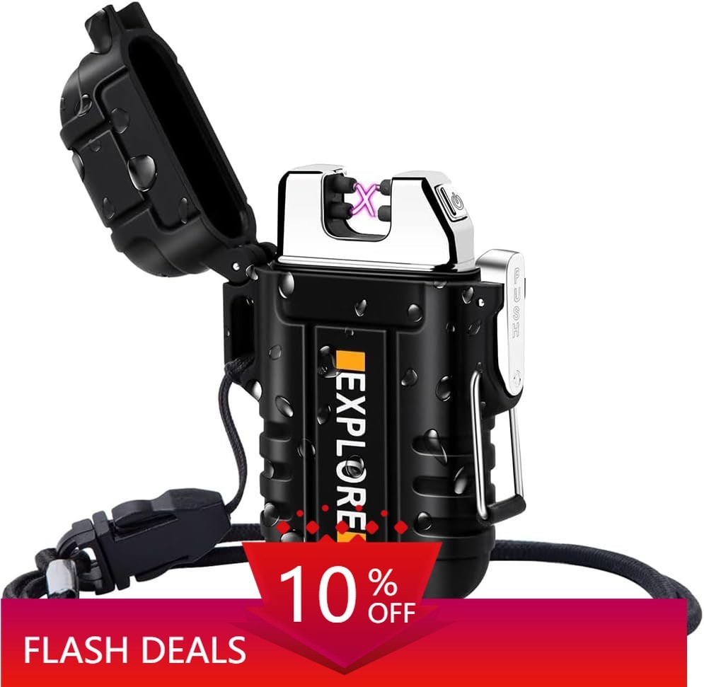 Electric Lighter USB Rechargeable Birthday Gift for Husband