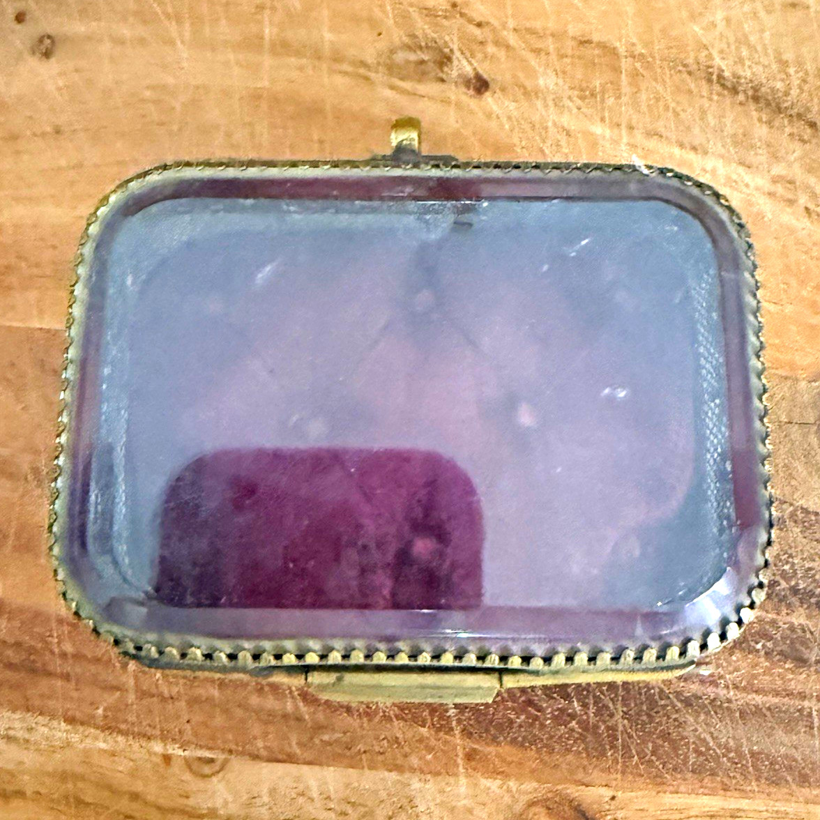 Museum Grade Antique French Jewelry Casket Box AB Paris Depose Beveled Glass