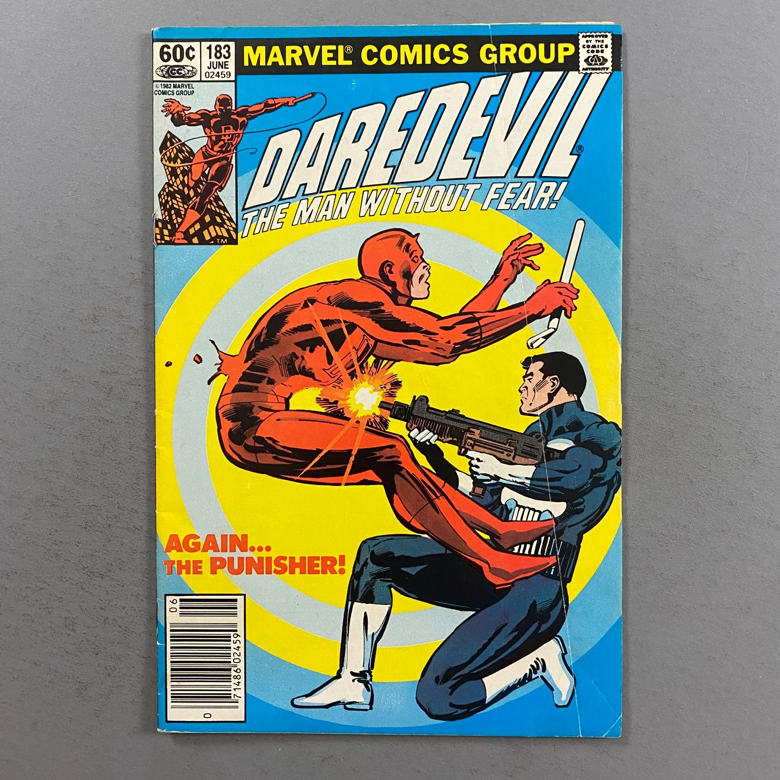 DAREDEVIL 183 NEWSSTAND 1ST DAREDEVIL VS PUNISHER (1982, MARVEL COMICS)