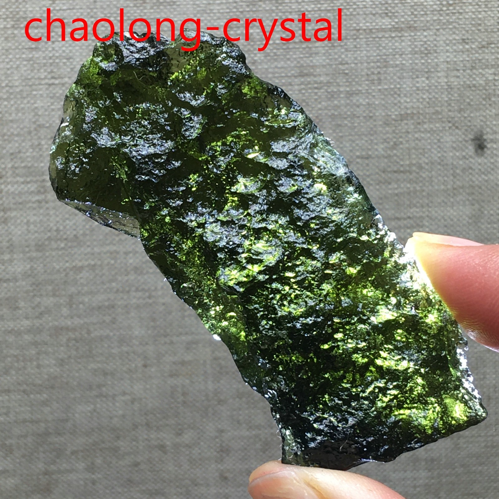 178Ct Moldavite Genuine Raw Meteorite From Czech Republic PICcertificate
