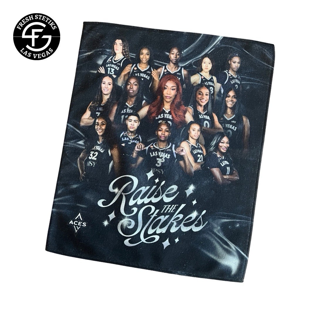 Las Vegas Aces Raise The Stakes Rally Towel vs Indiana Fever Game 3 Playoffs