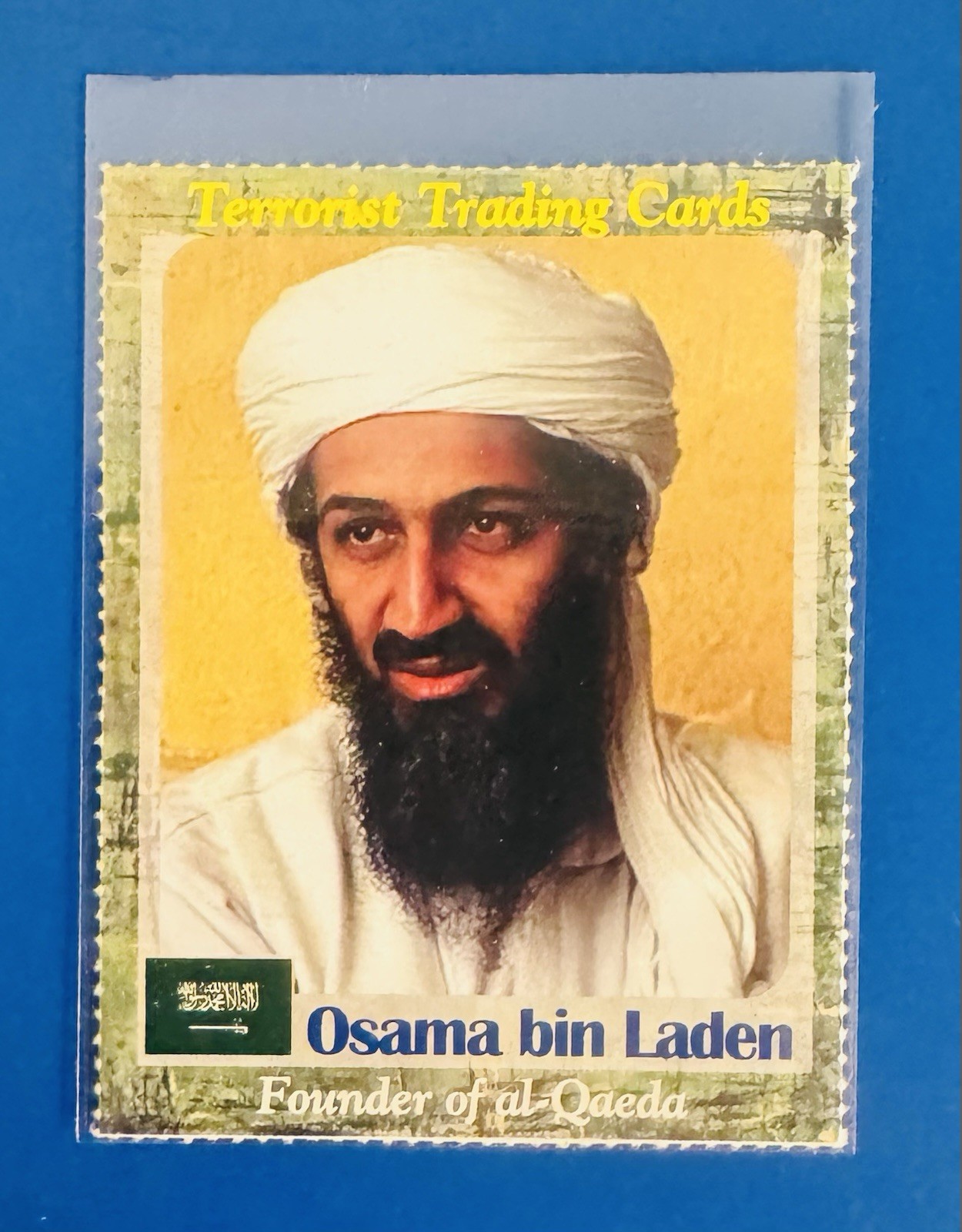 Osama bin Laden Terrorist Trading Card 2012 Rare Political Collectible