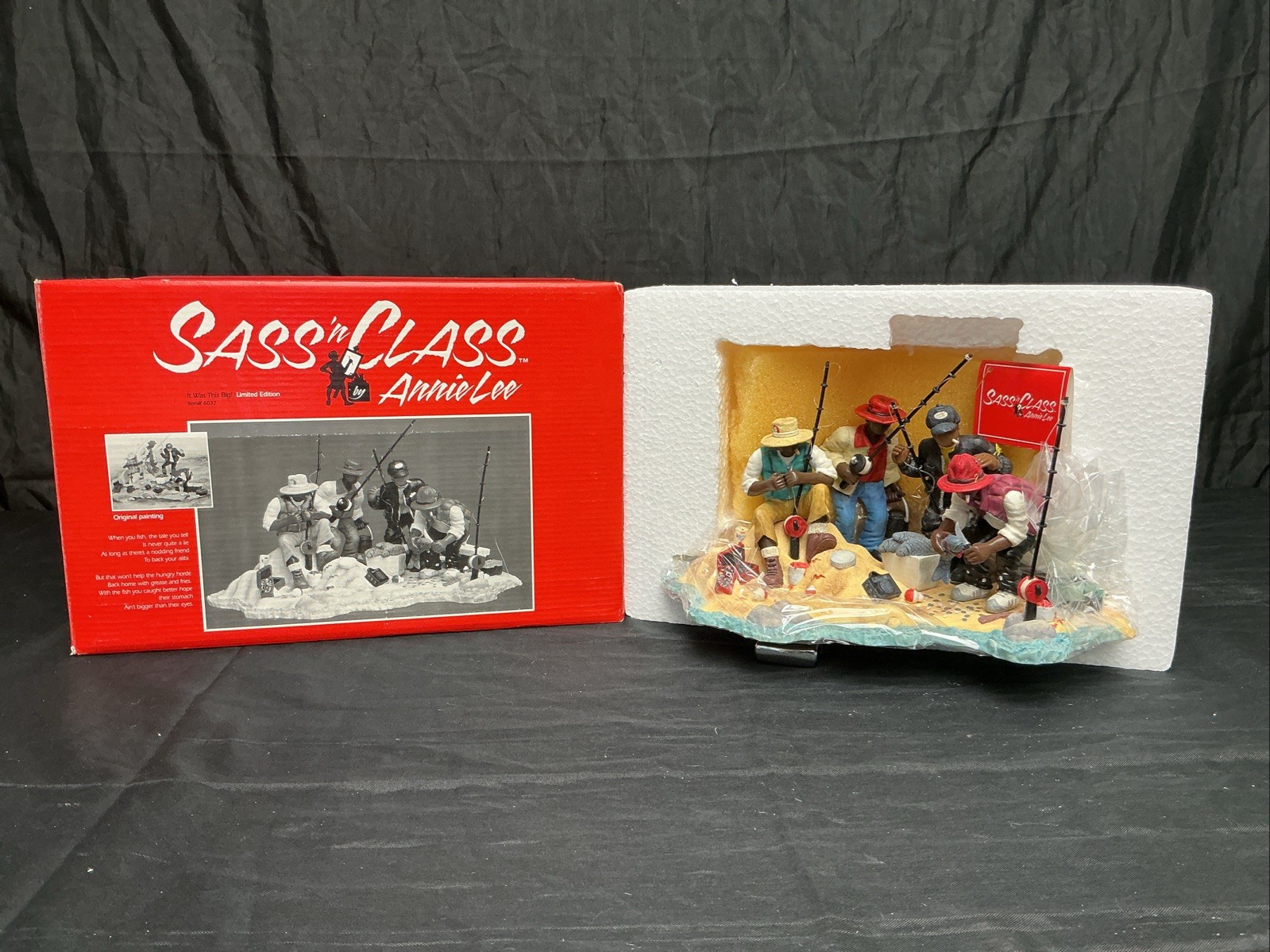 Sass n' Class Annie Lee It Was This Big Figurine #6037 Ltd Ed 0695 of 7500 NOS