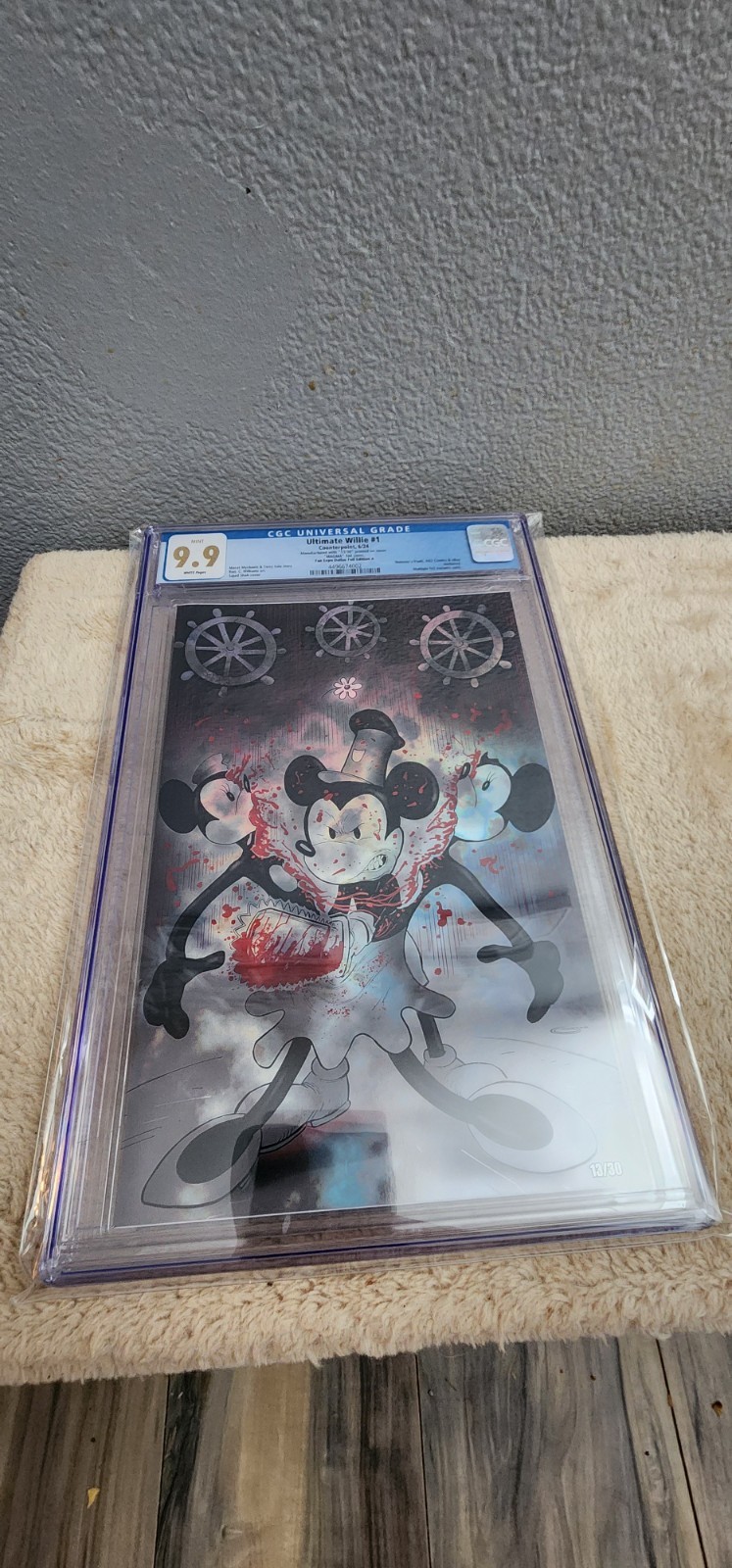 Ultimate Willie Sajad Shah Texas Chainsaw Magma Lava Foil Virgin Cover 9.9 CGC