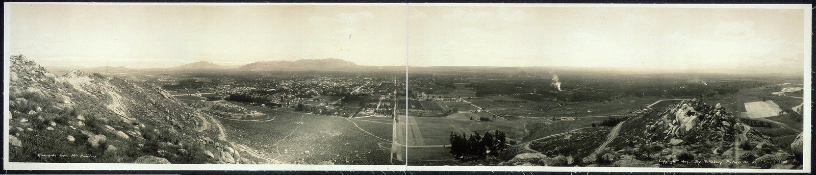 Photo:Riverside California 1907 Mt Rubidoux Panorama
