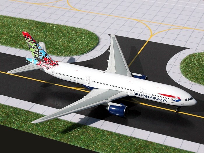 Gemini Jets GJBAW717 British Airways Boeing 777-200 G-VIIK Diecast 1/400 Model
