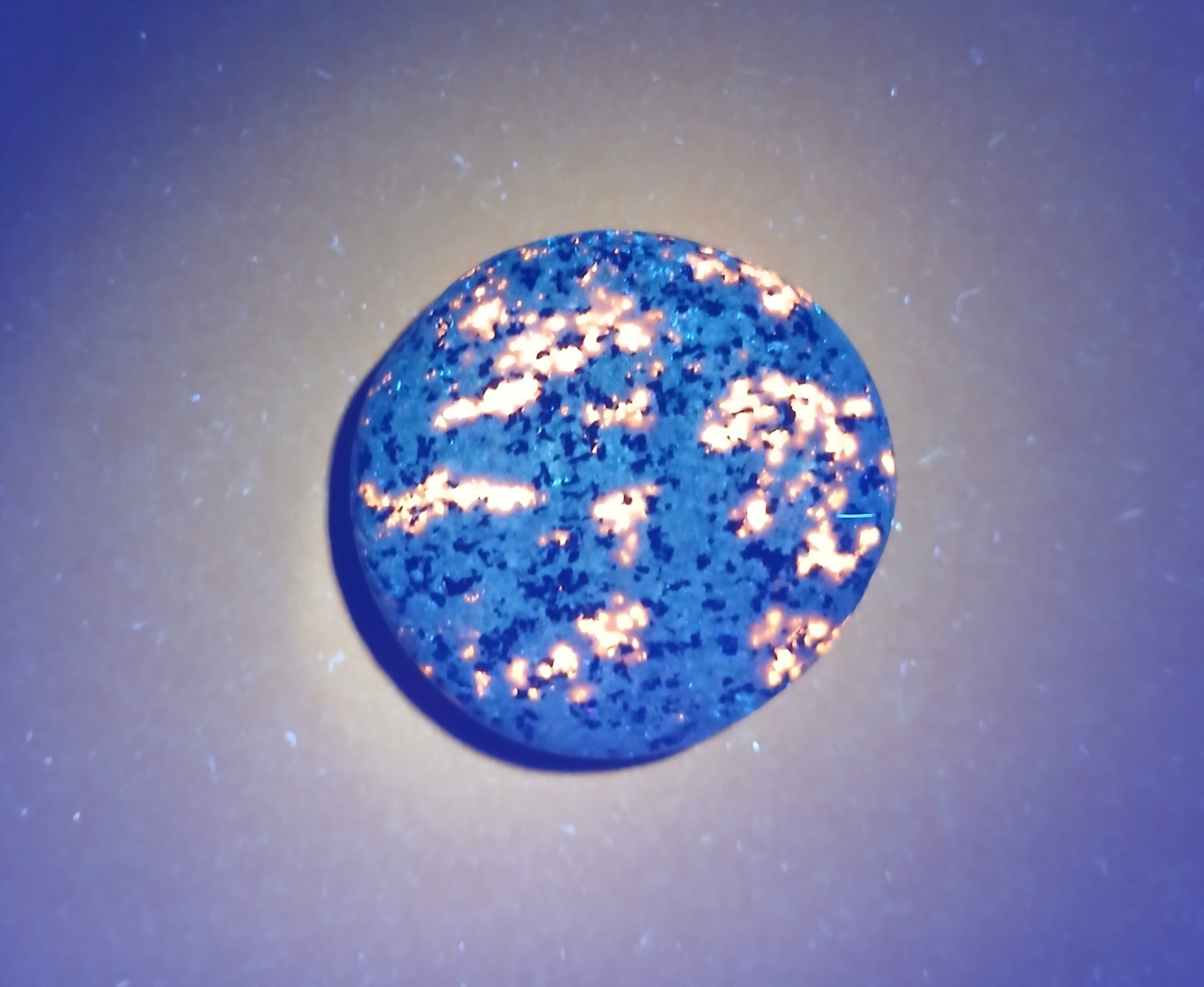 Fluorescent Sodalite (Yooperlite)  A Nice, Bright, 1 Ounce, Lake Superior Stone 