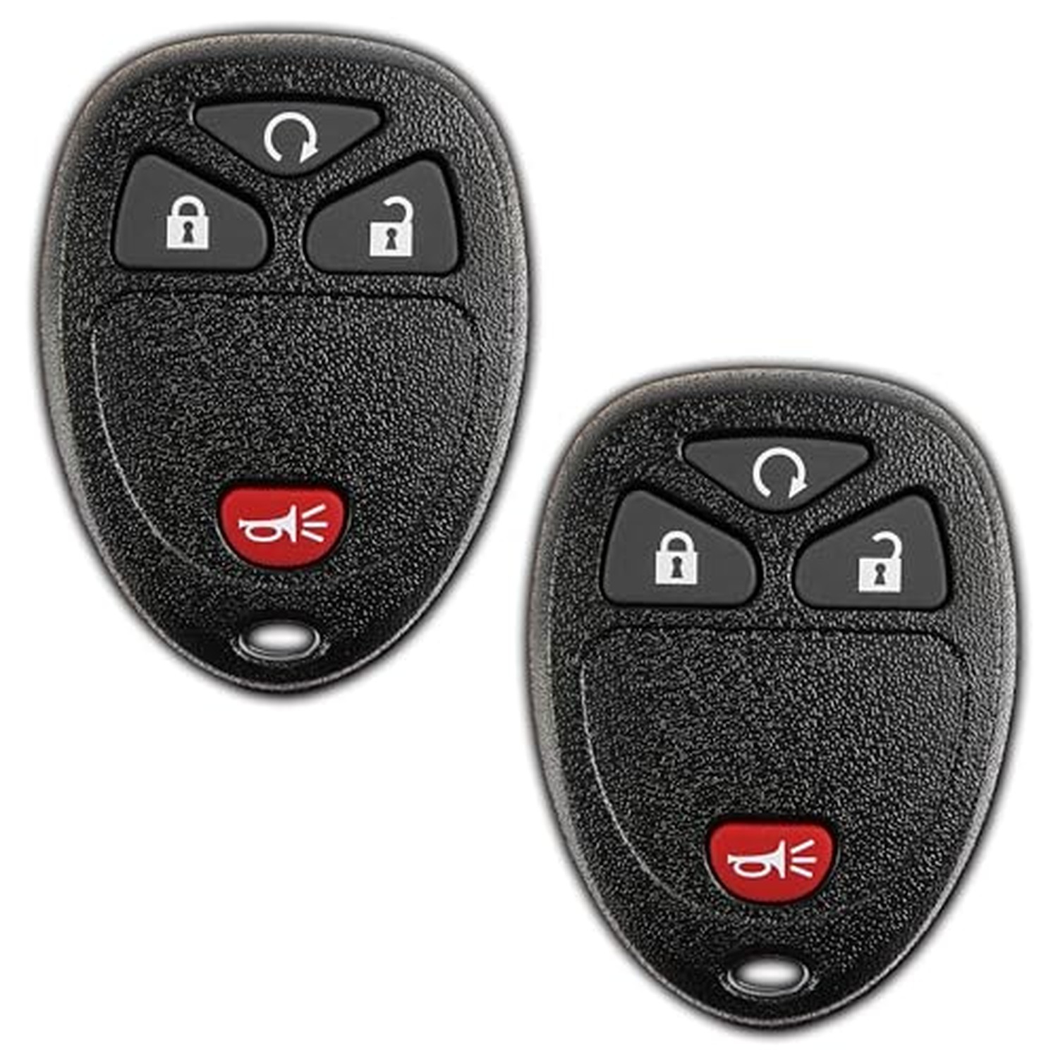 2X Key Fob Remote for 2007-2017 Chevrolet GMC (15913421) 2-Pack Black
