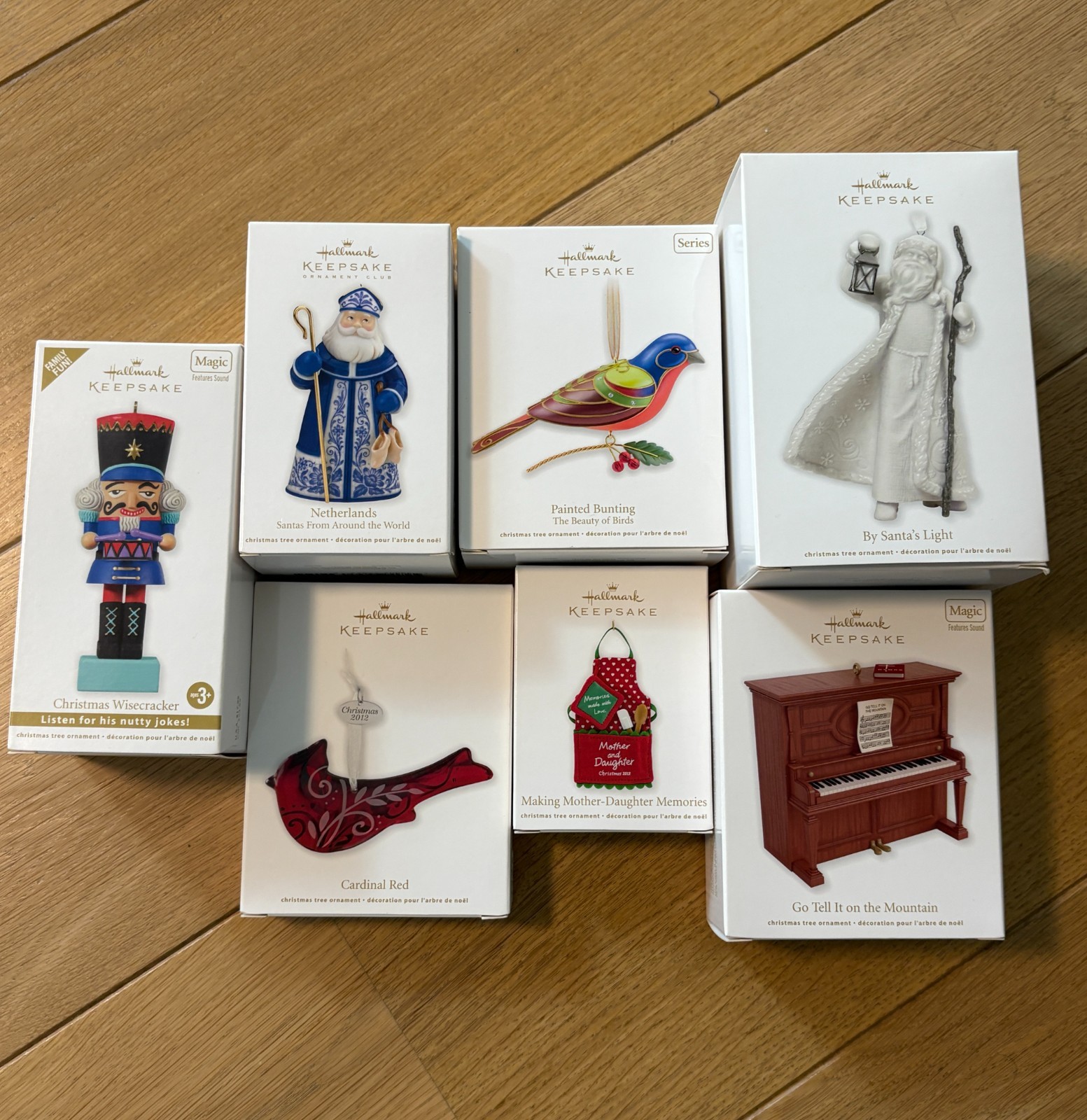 Set of 7 Hallmark Keepsake Ornaments from 2012
