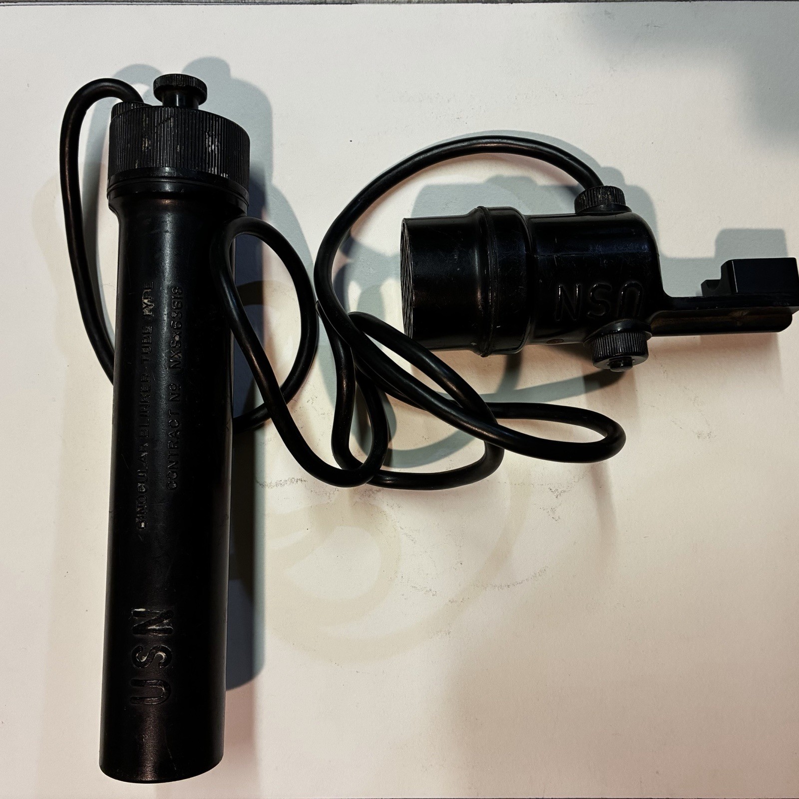 Vintage WWII US Navy Binocular Lamp Complete