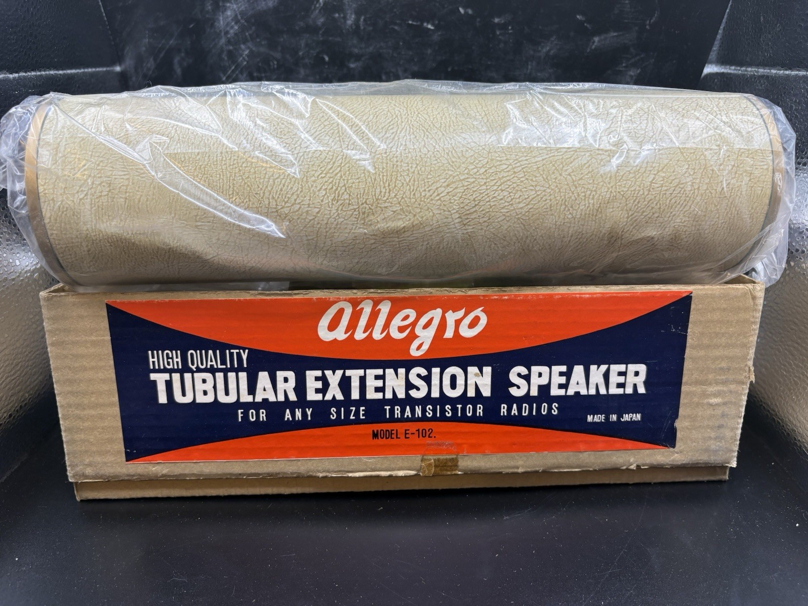 Vintage Allegro Transistor Radio Tubular Extension Speakers, Model E-102