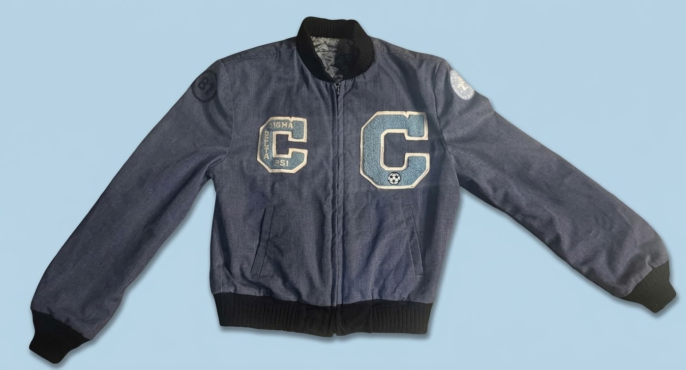 Vintage 1980s Class of 87 THE CITADEL MILITARY ACADEMY Letterman Jacket M 