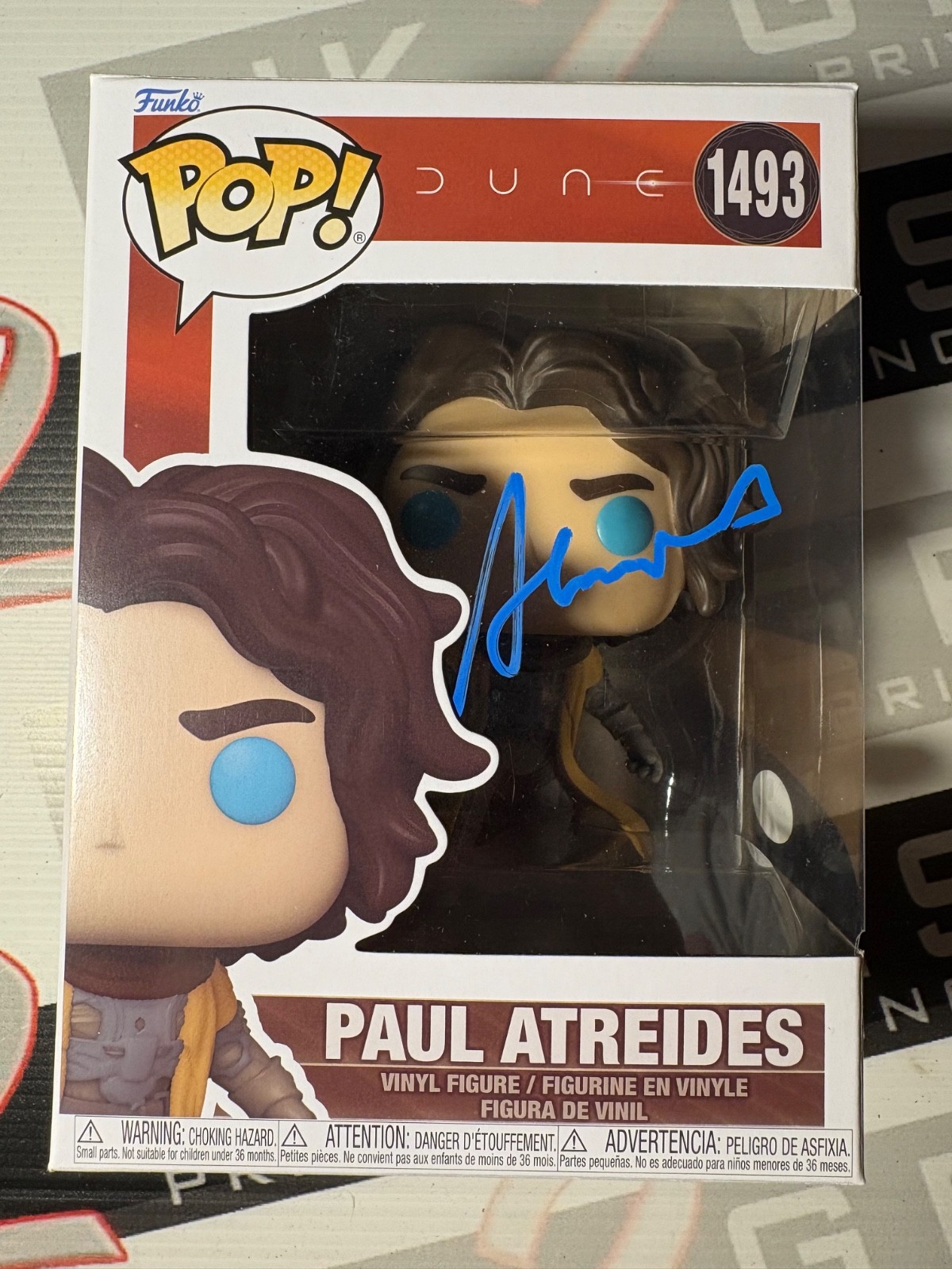 Timothee Chalamet Signed Paul Atreides Funko Pop Autograph ACOA - Dune
