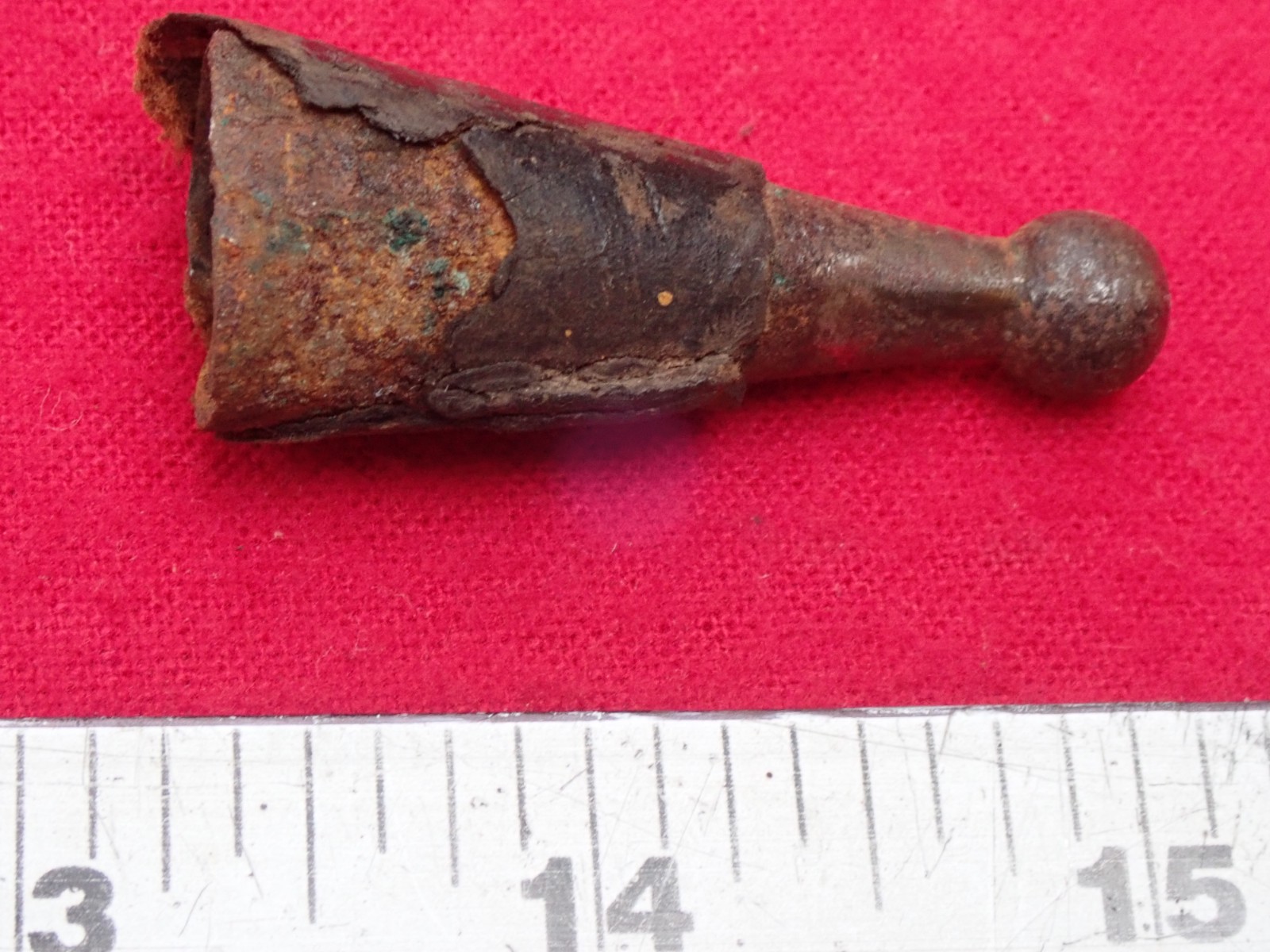 CIVIL WAR & PRE WAR BAYONET SCABBARD FINIAL  CORRECT AUTHENTIC VINTAGE ITEM
